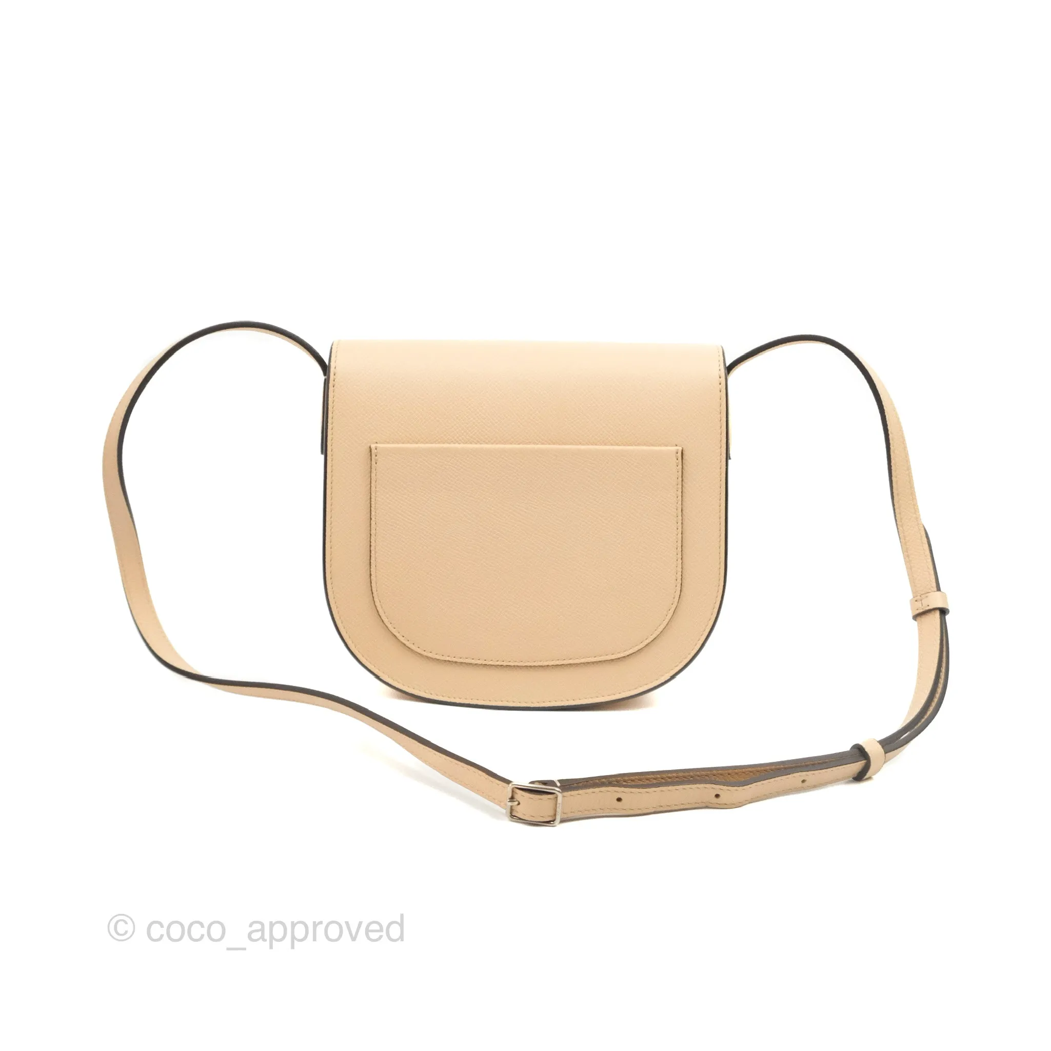 Celine Small Trotteur Crossbody Bag Grained Calfskin Powder