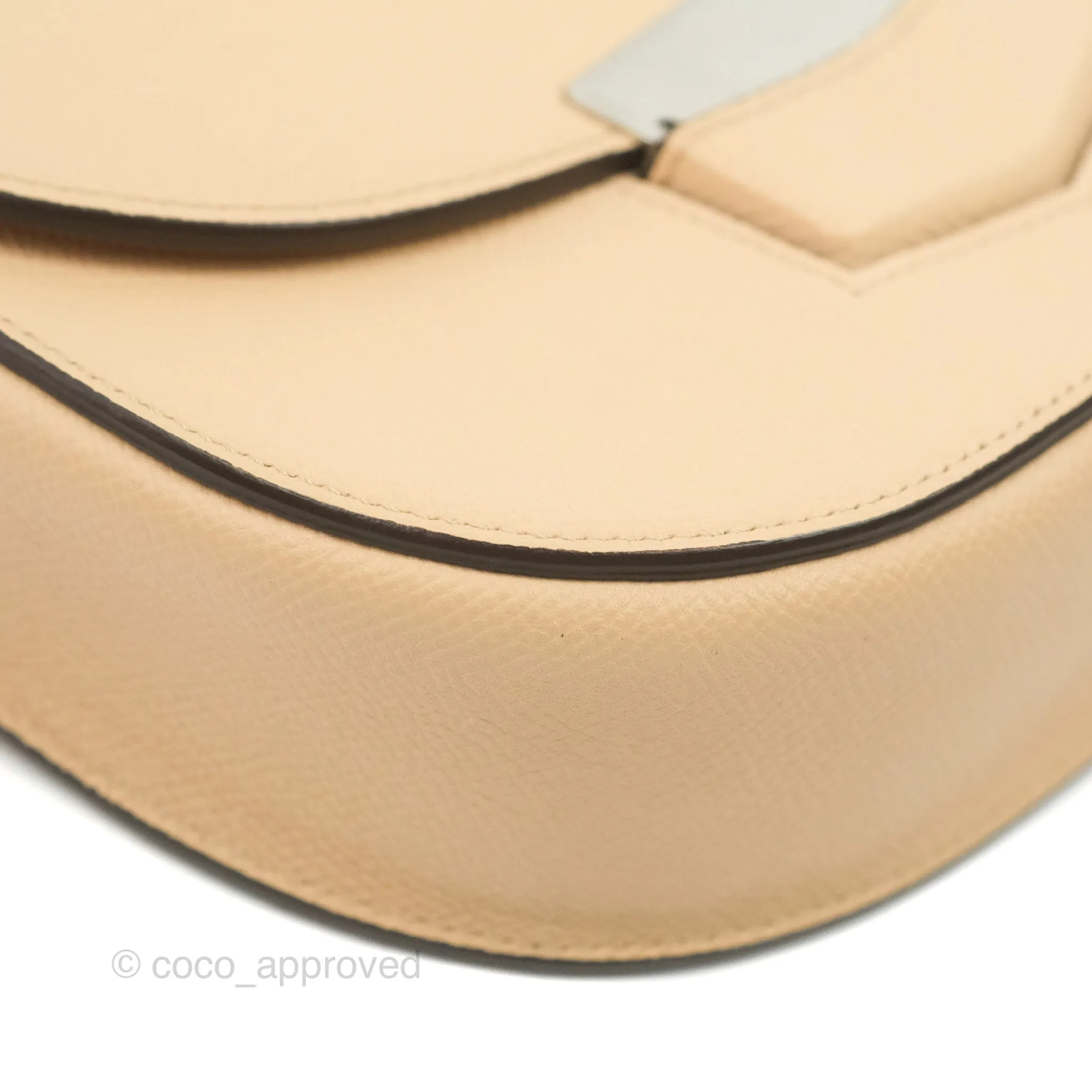 Celine Small Trotteur Crossbody Bag Grained Calfskin Powder