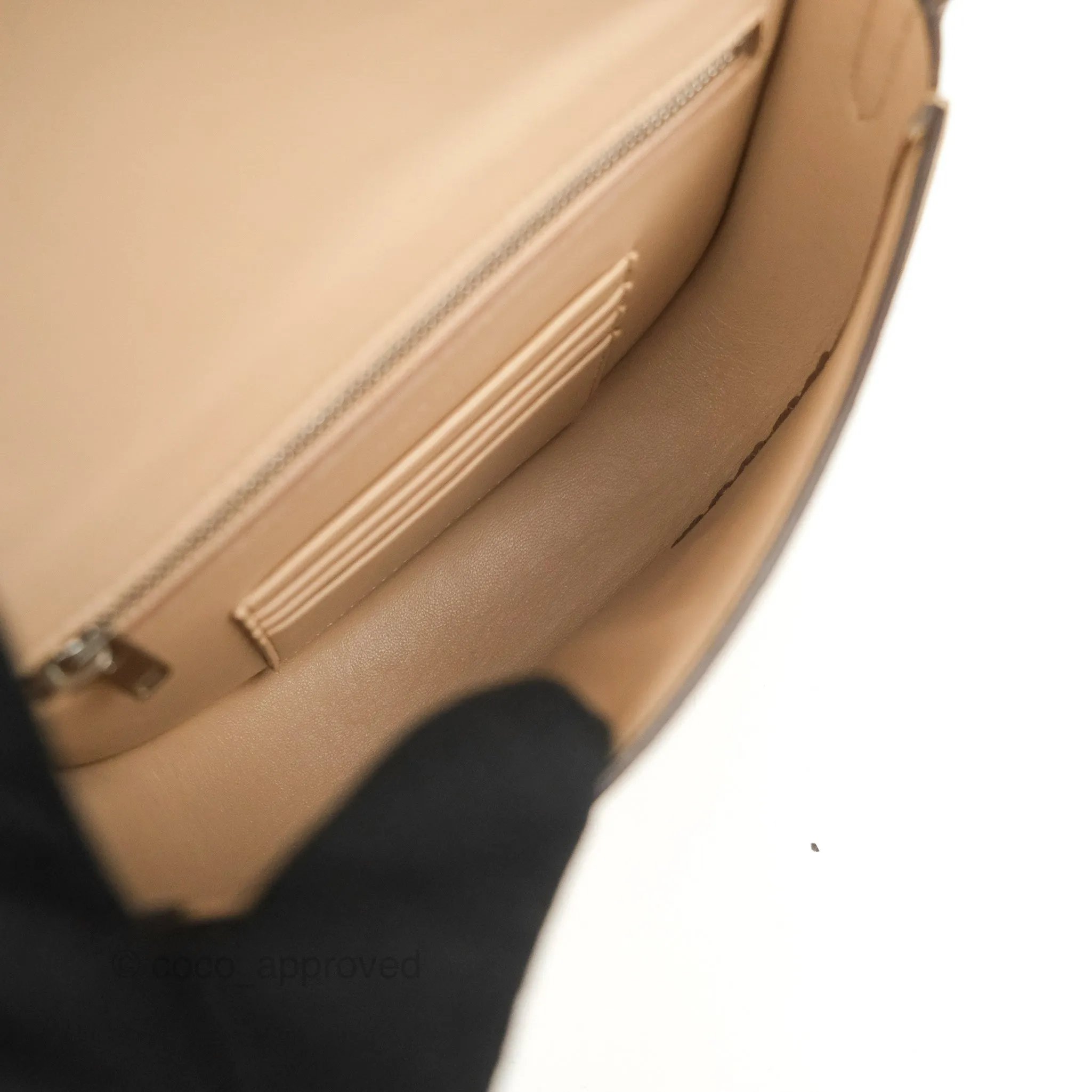 Celine Small Trotteur Crossbody Bag Grained Calfskin Powder