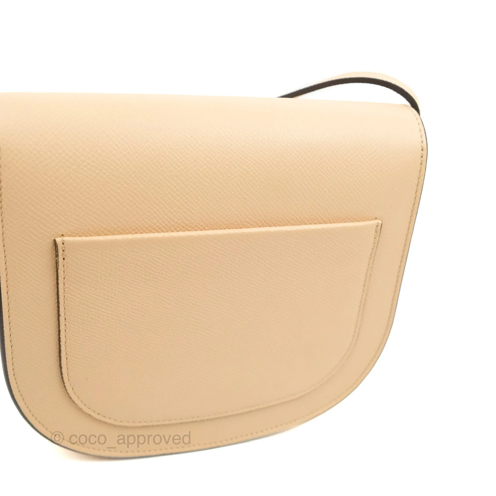 Celine Small Trotteur Crossbody Bag Grained Calfskin Powder