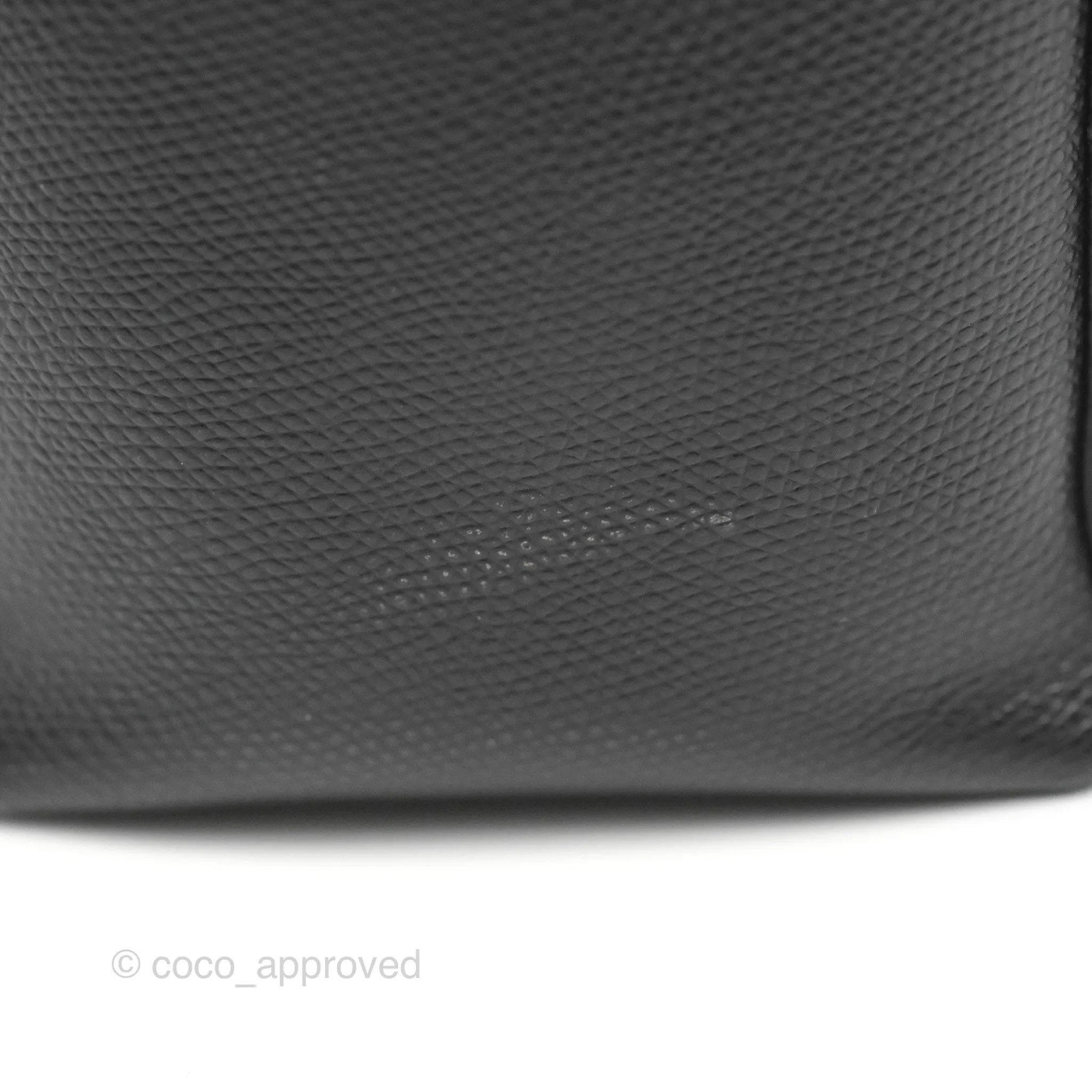Celine Small Vertical Cabas Tote Black Grained Calfskin Silver Hardware