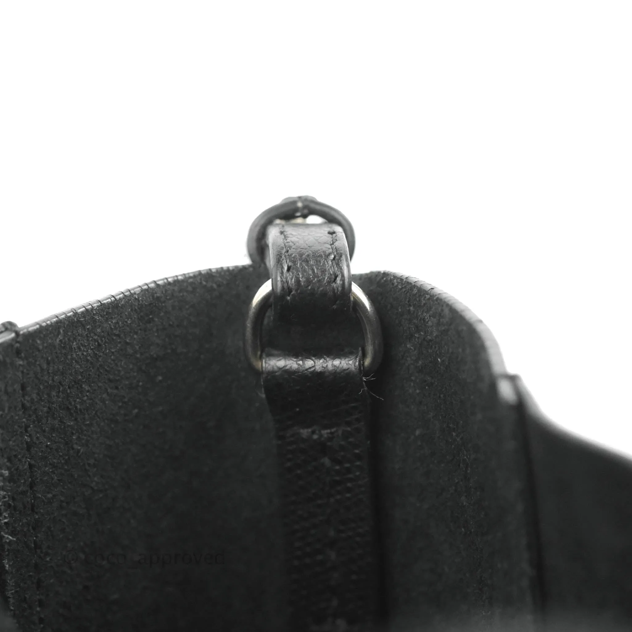 Celine Small Vertical Cabas Tote Grained Calfskin Black Silver Hardware