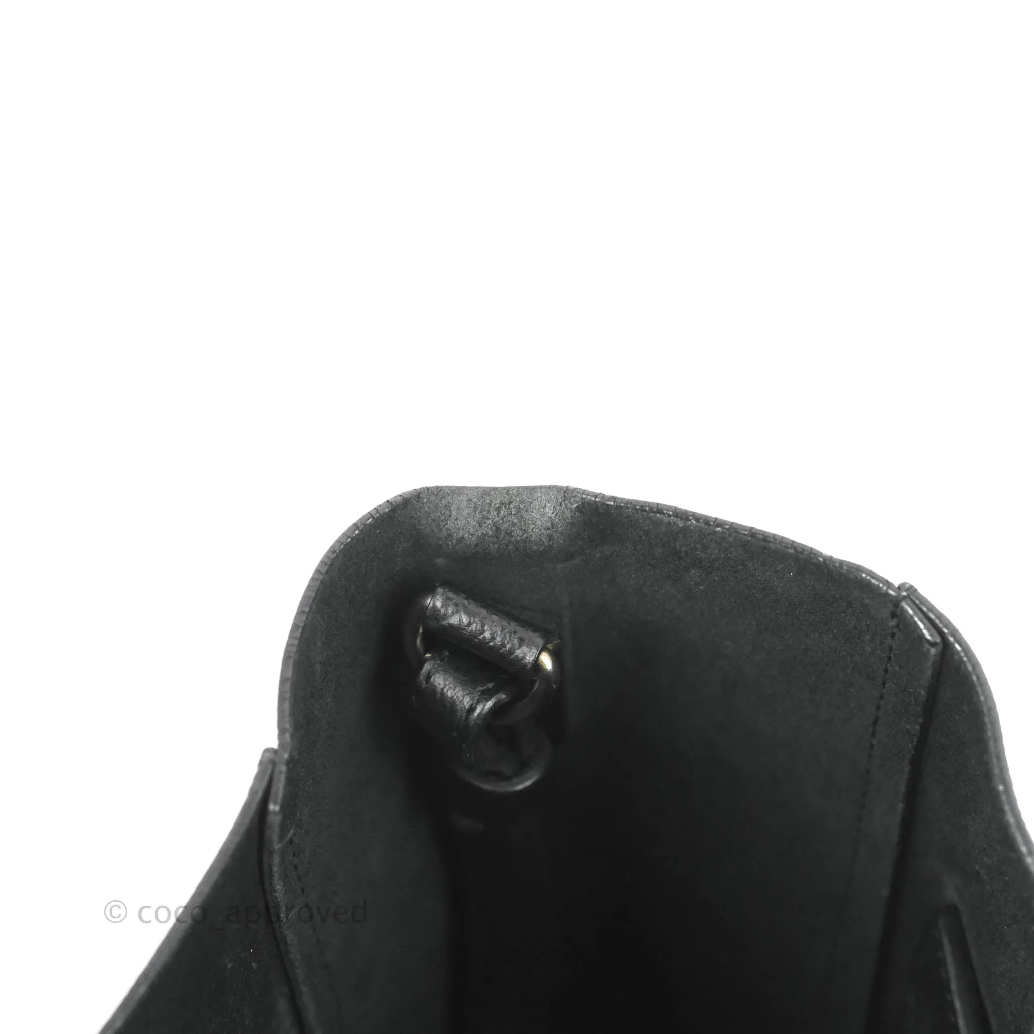 Celine Small Vertical Cabas Tote Grained Calfskin Black Silver Hardware