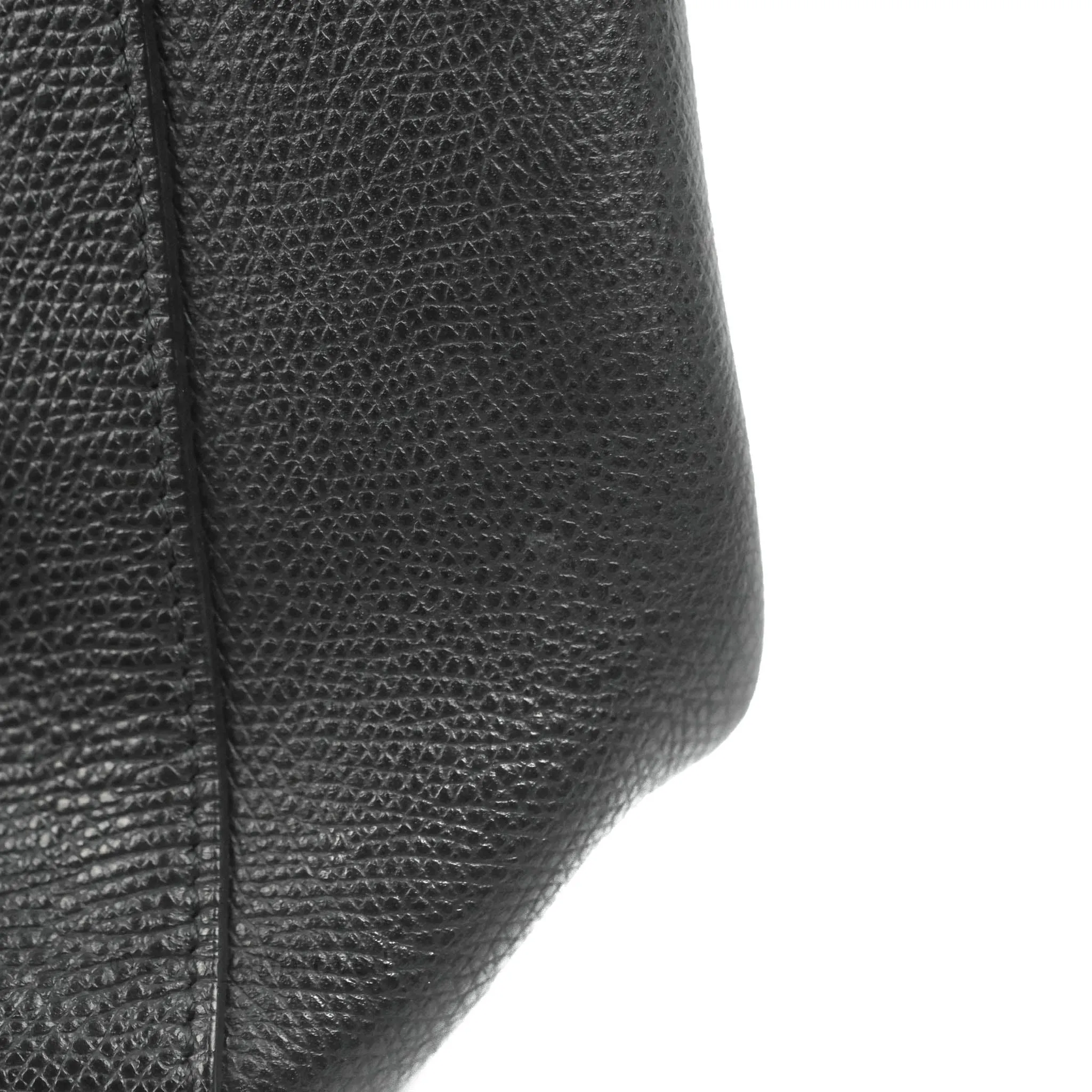 Celine Small Vertical Cabas Tote Grained Calfskin Black Silver Hardware