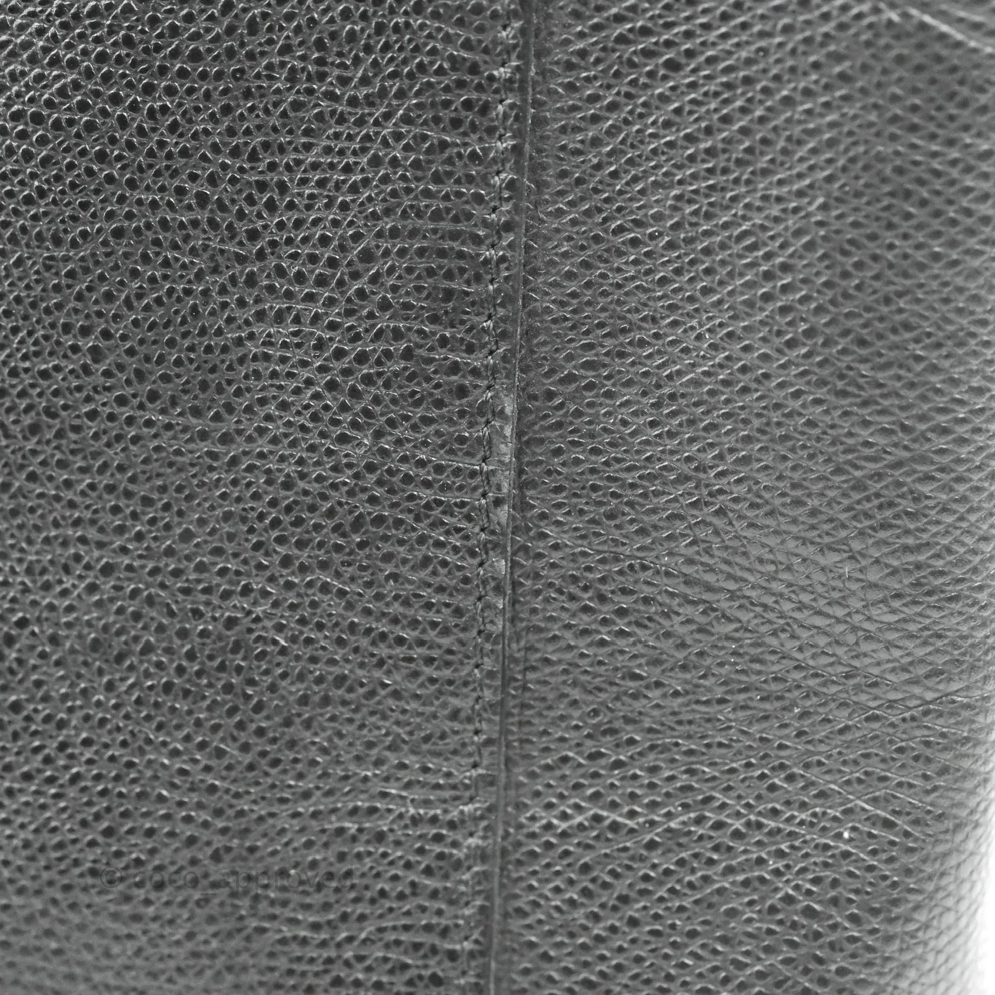 Celine Small Vertical Cabas Tote Grained Calfskin Black Silver Hardware