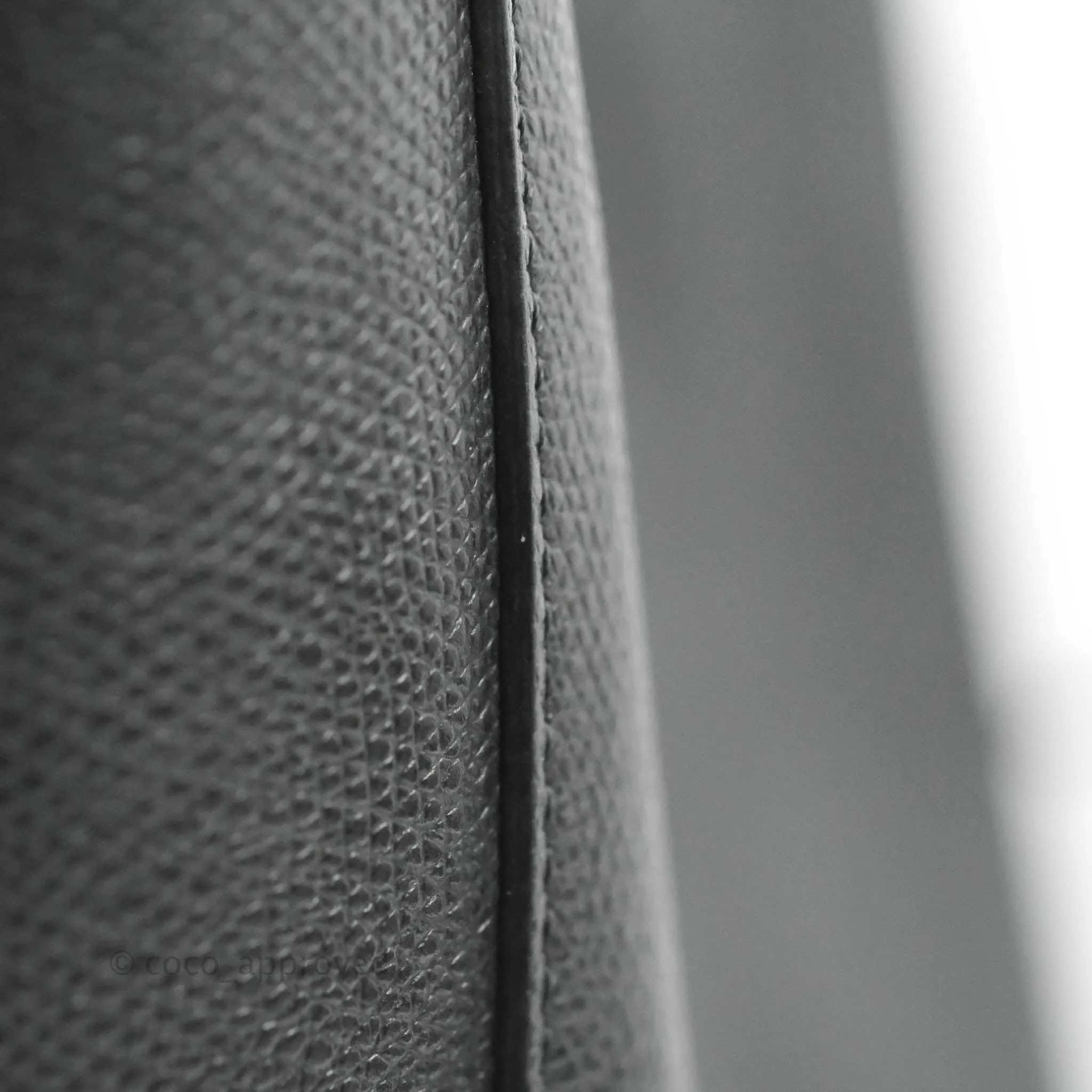 Celine Small Vertical Cabas Tote Grained Calfskin Black Silver Hardware