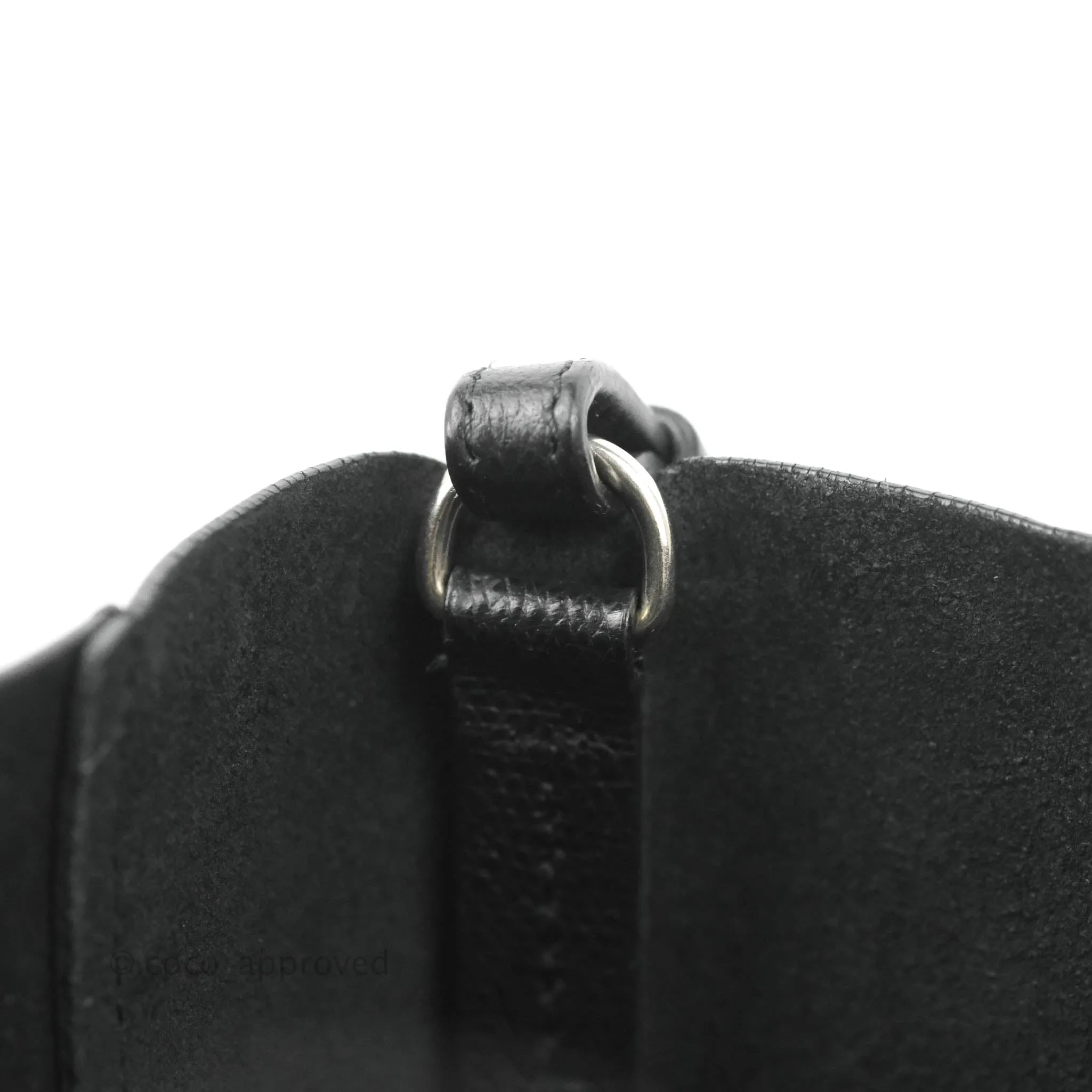 Celine Small Vertical Cabas Tote Grained Calfskin Black Silver Hardware