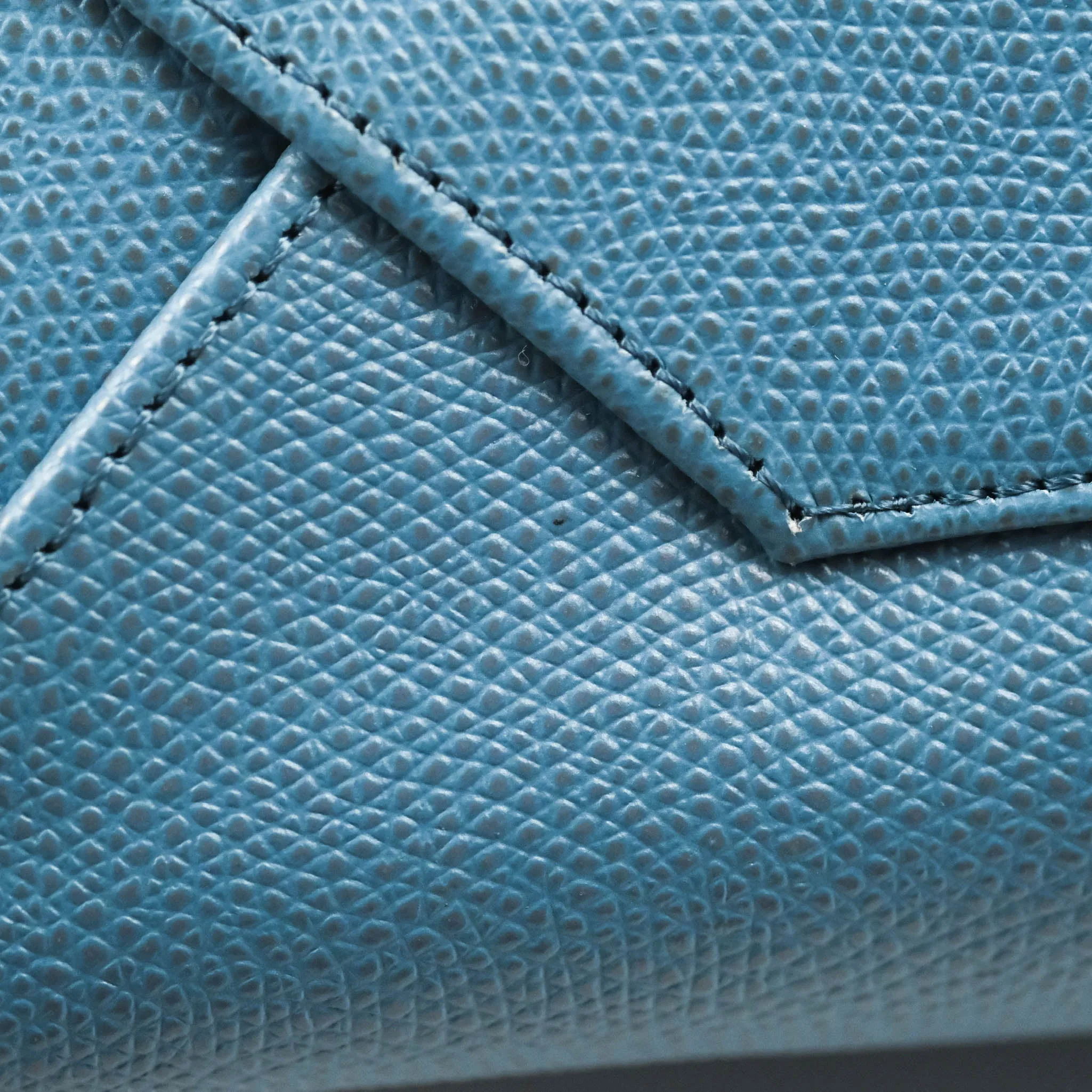 Celine Small Vertical Cabas Tote Grained Calfskin Blue Silver Hardware