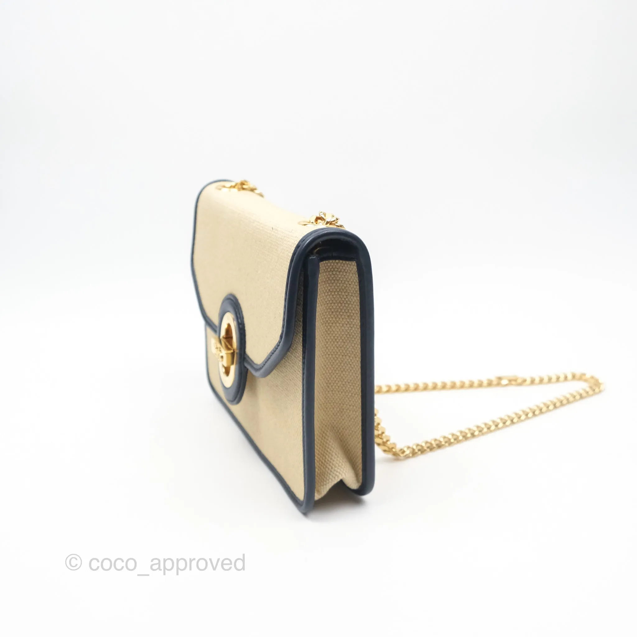 Celine Sulky Clutch Beige Gold Hardware