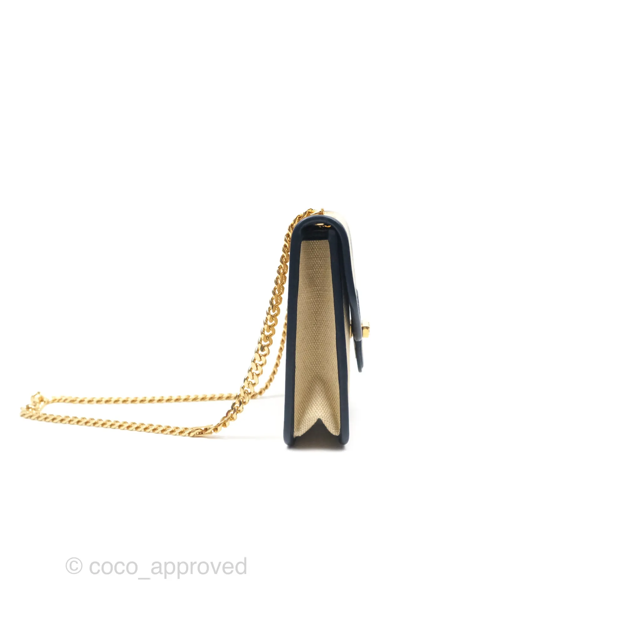 Celine Sulky Clutch Beige Gold Hardware