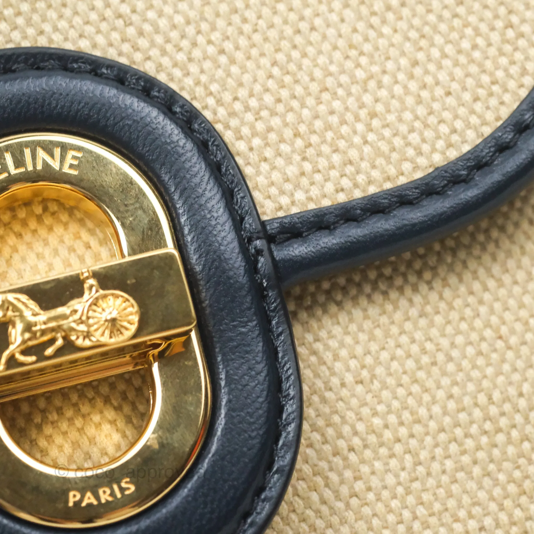 Celine Sulky Clutch Beige Gold Hardware