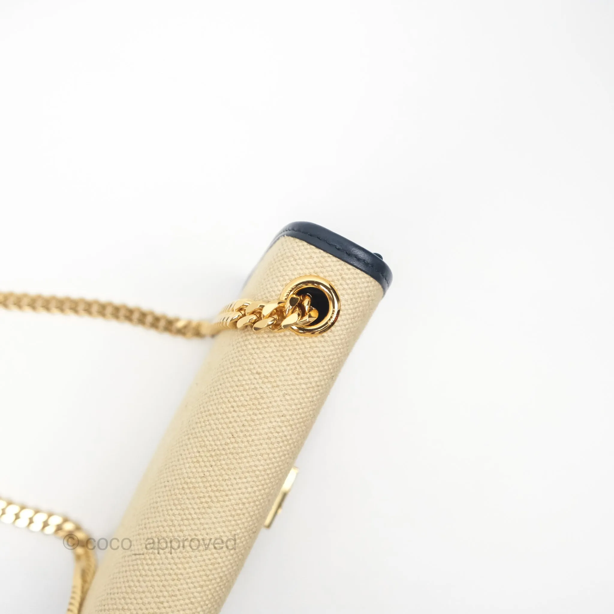 Celine Sulky Clutch Beige Gold Hardware