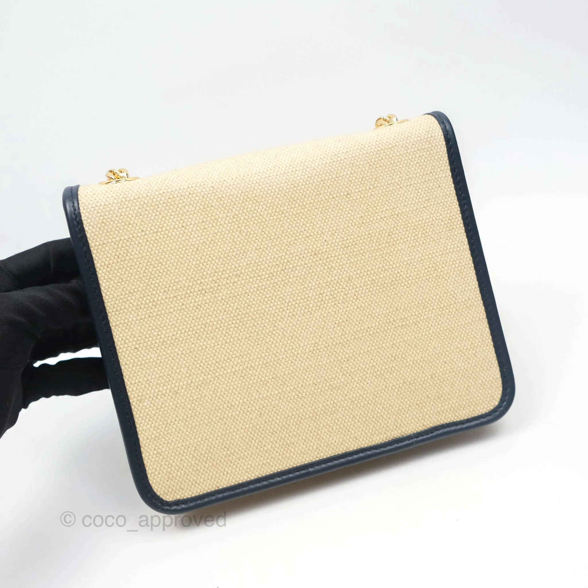 Celine Sulky Clutch Beige Gold Hardware