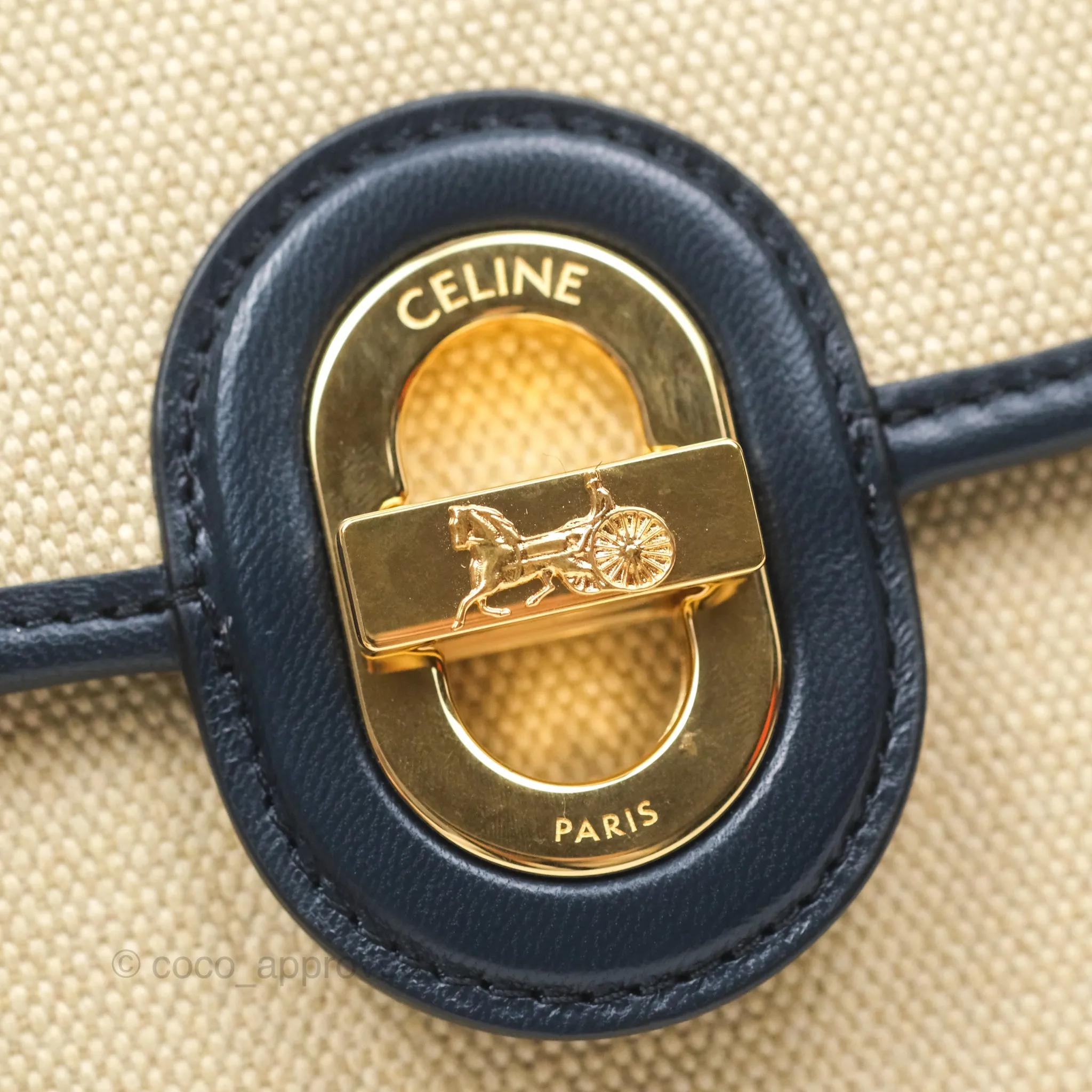 Celine Sulky Clutch Beige Gold Hardware