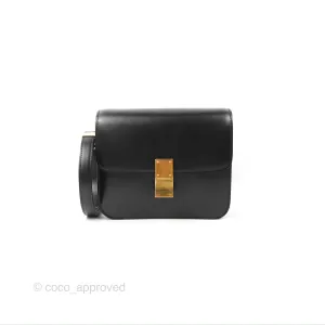 Celine Teen Classic Box Flap Black Smooth Calfskin