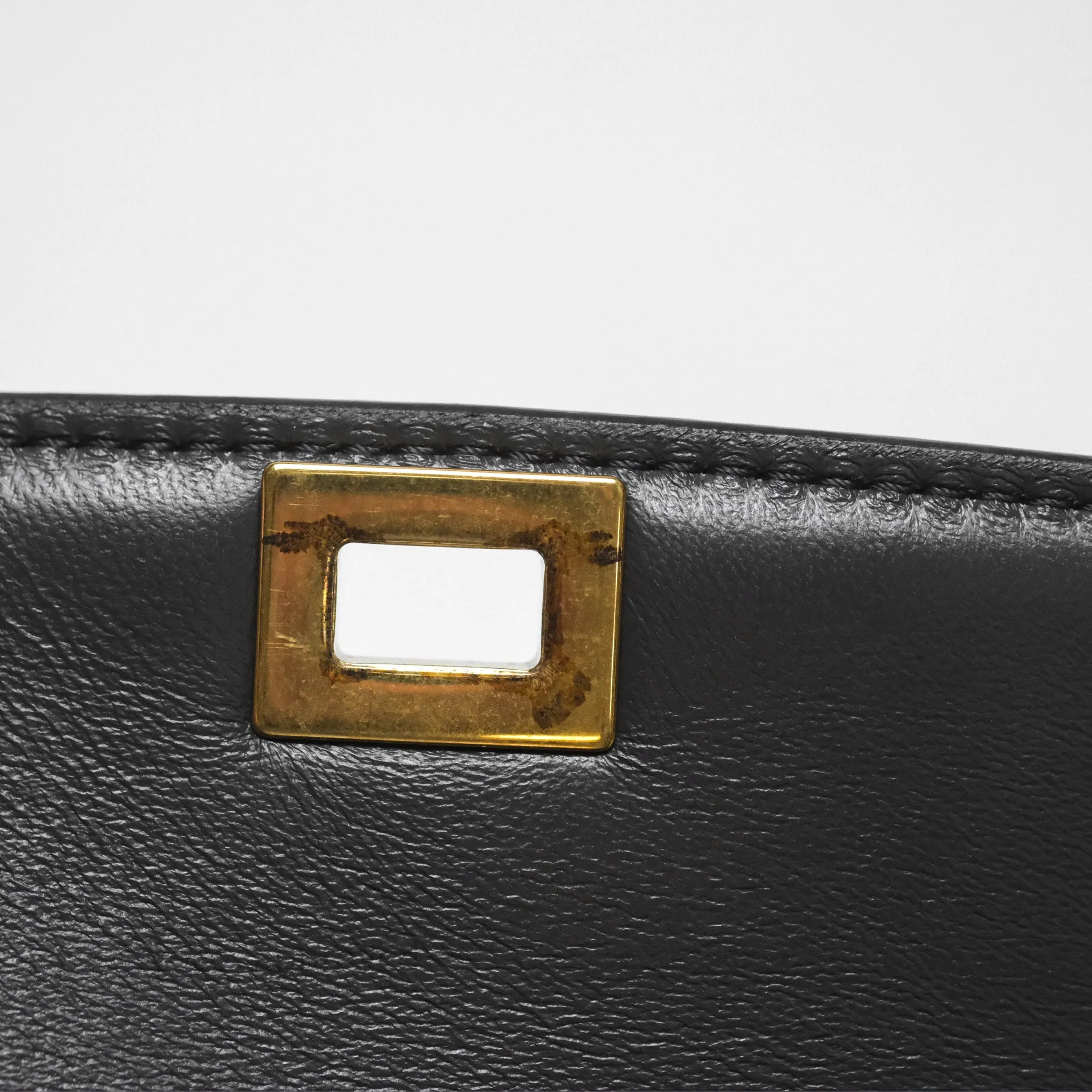 Celine Teen Classic Box Flap Dark Grey Box Calfskin