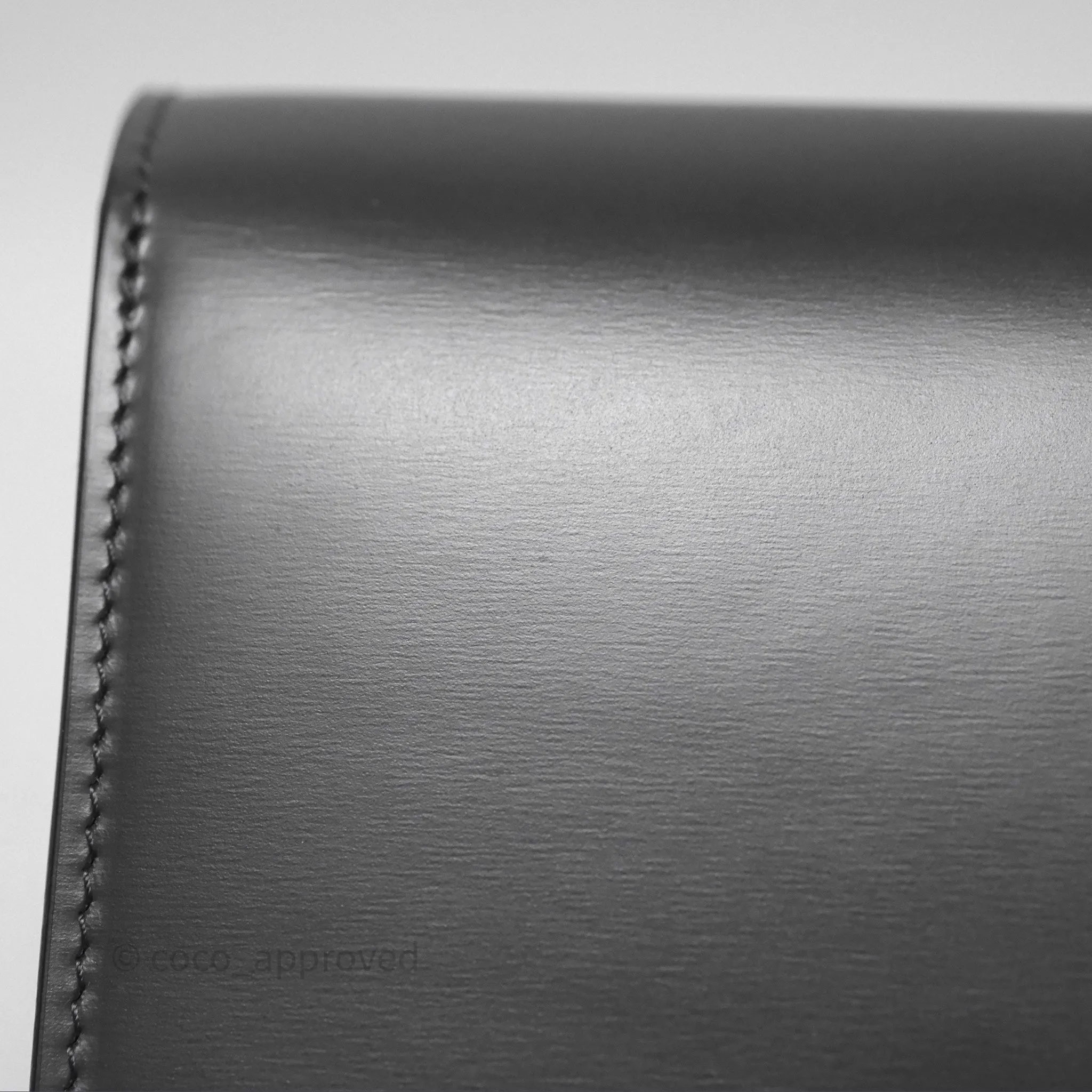 Celine Teen Classic Box Flap Dark Grey Box Calfskin