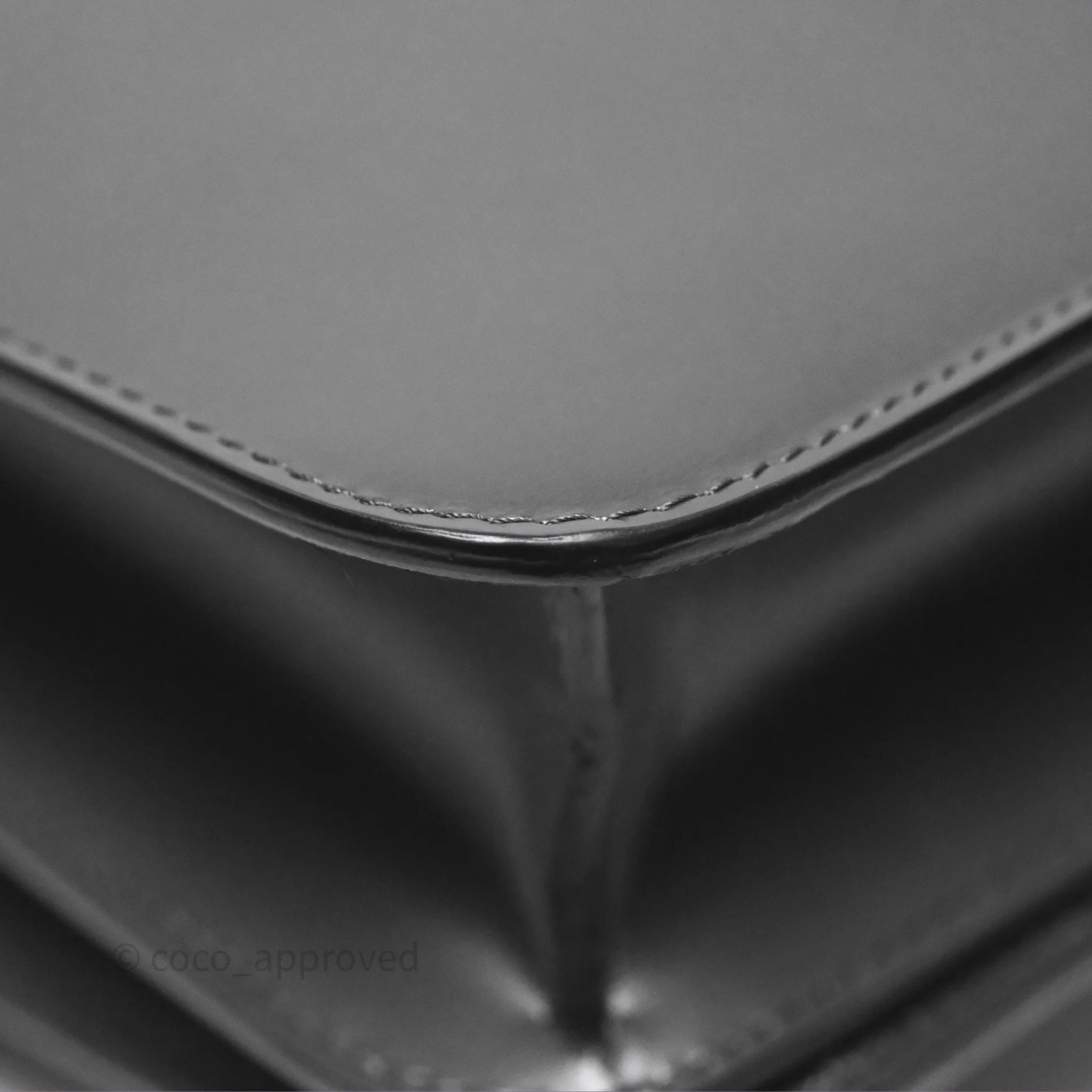 Celine Teen Classic Box Flap Dark Grey Box Calfskin