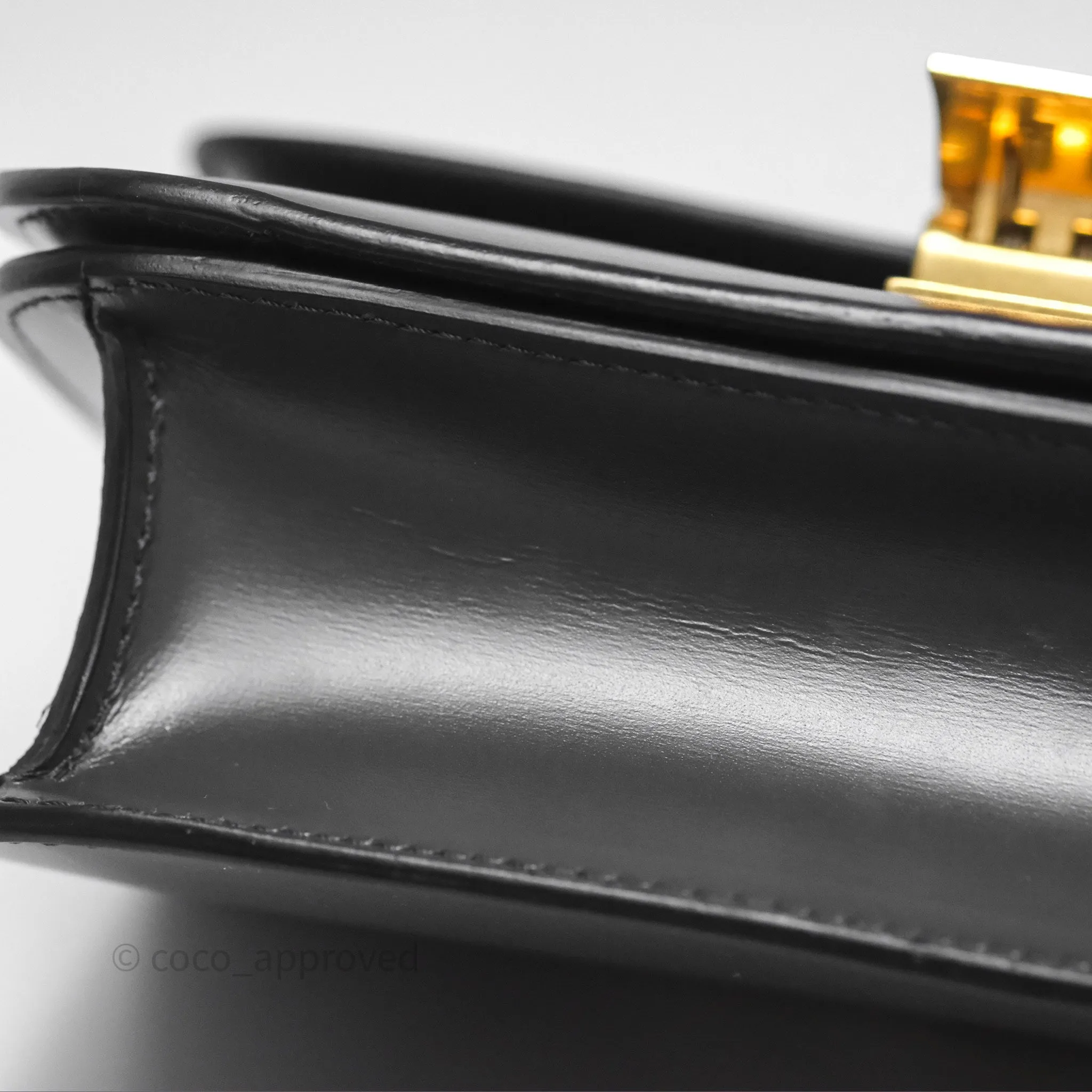 Celine Teen Classic Box Flap Dark Grey Box Calfskin