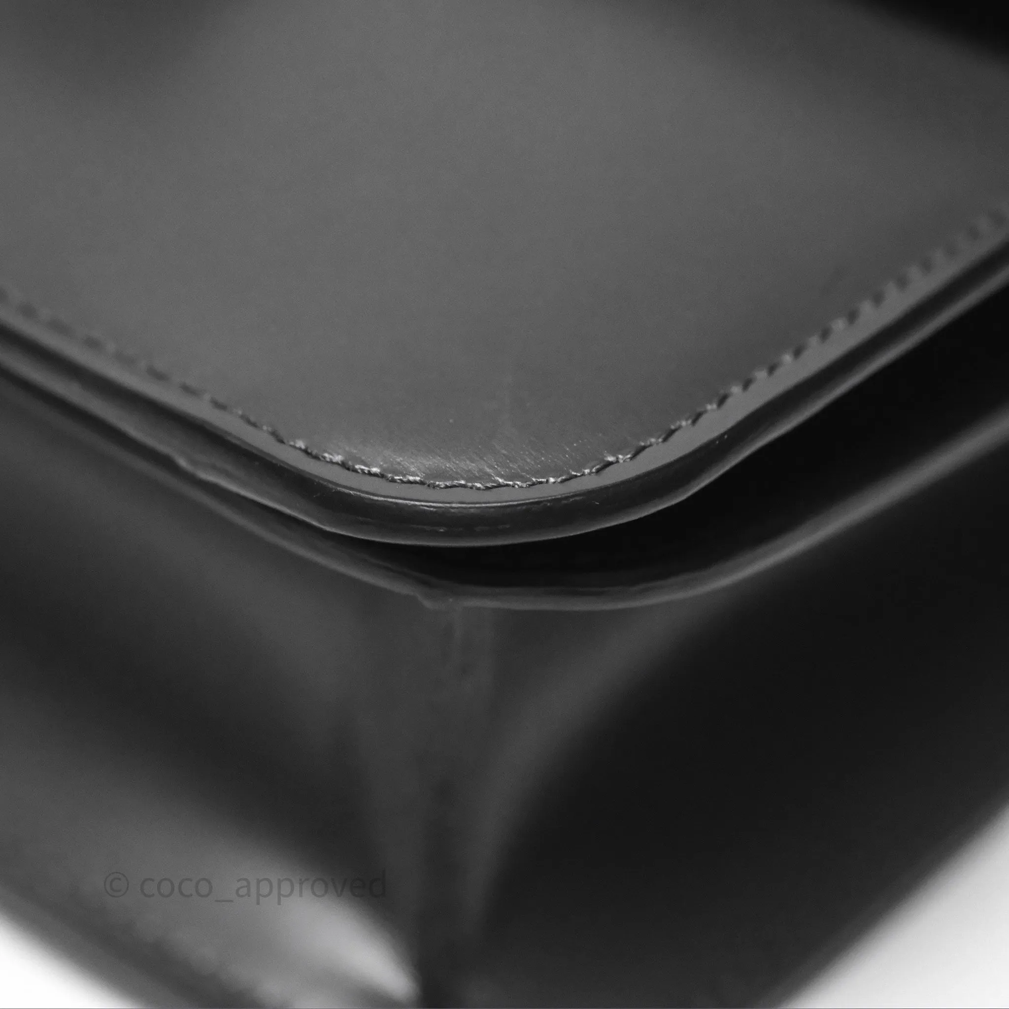 Celine Teen Classic Box Flap Dark Grey Box Calfskin