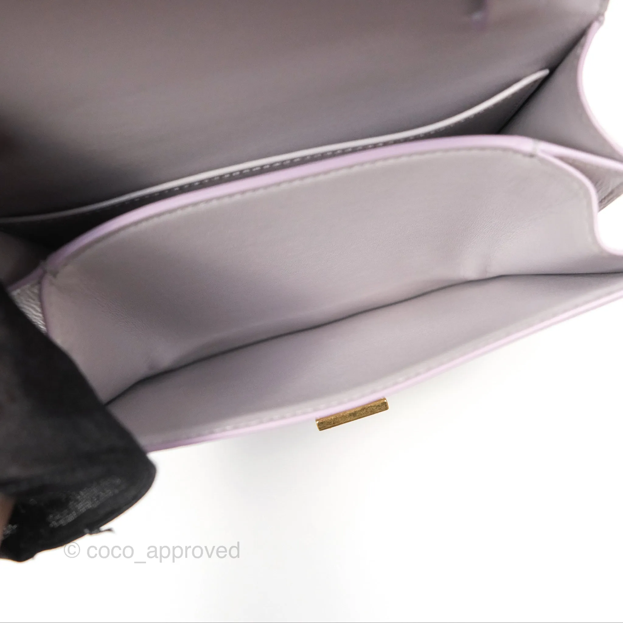 Celine Teen Classic Box Flap Lavender Grey Liege Calfskin