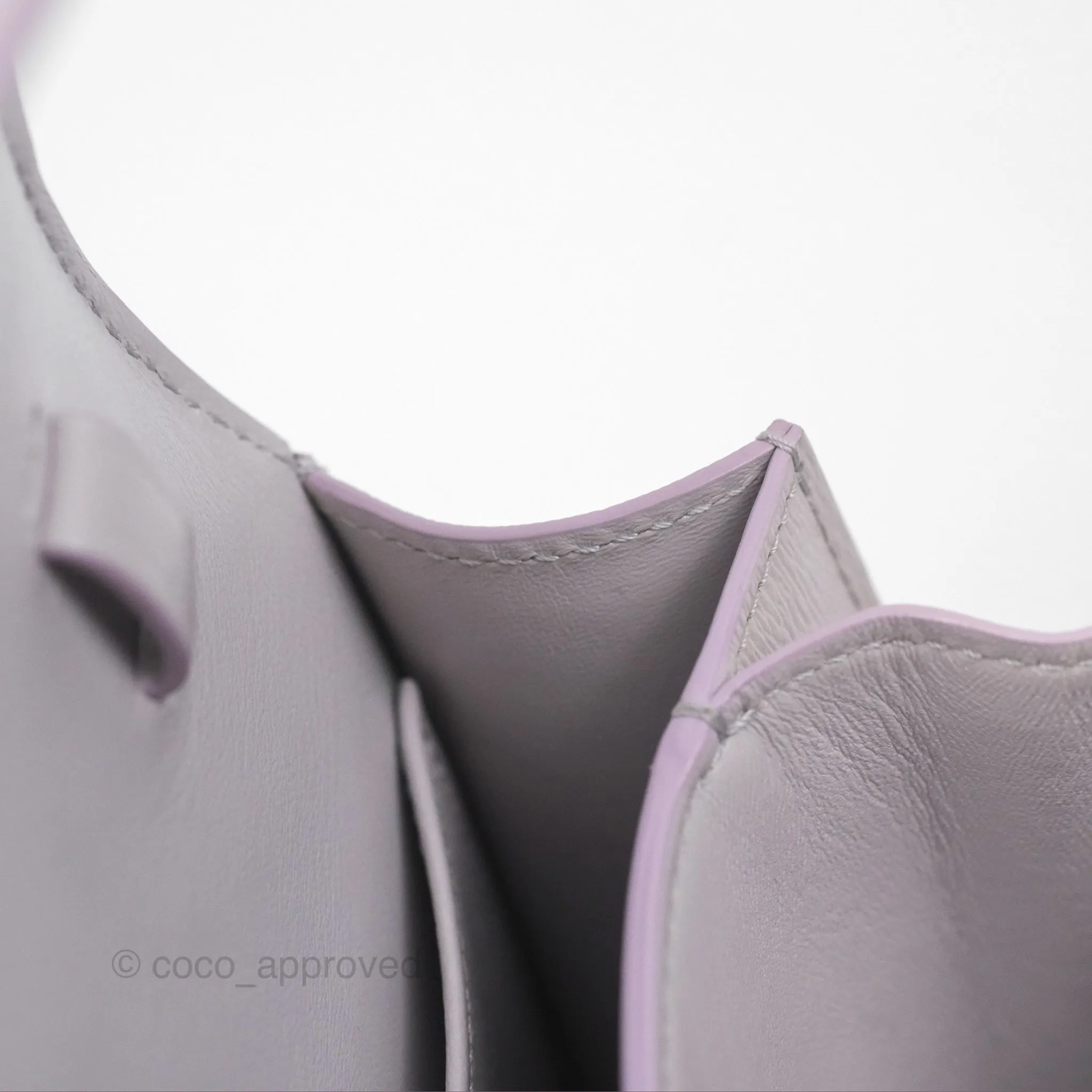 Celine Teen Classic Box Flap Lavender Grey Liege Calfskin