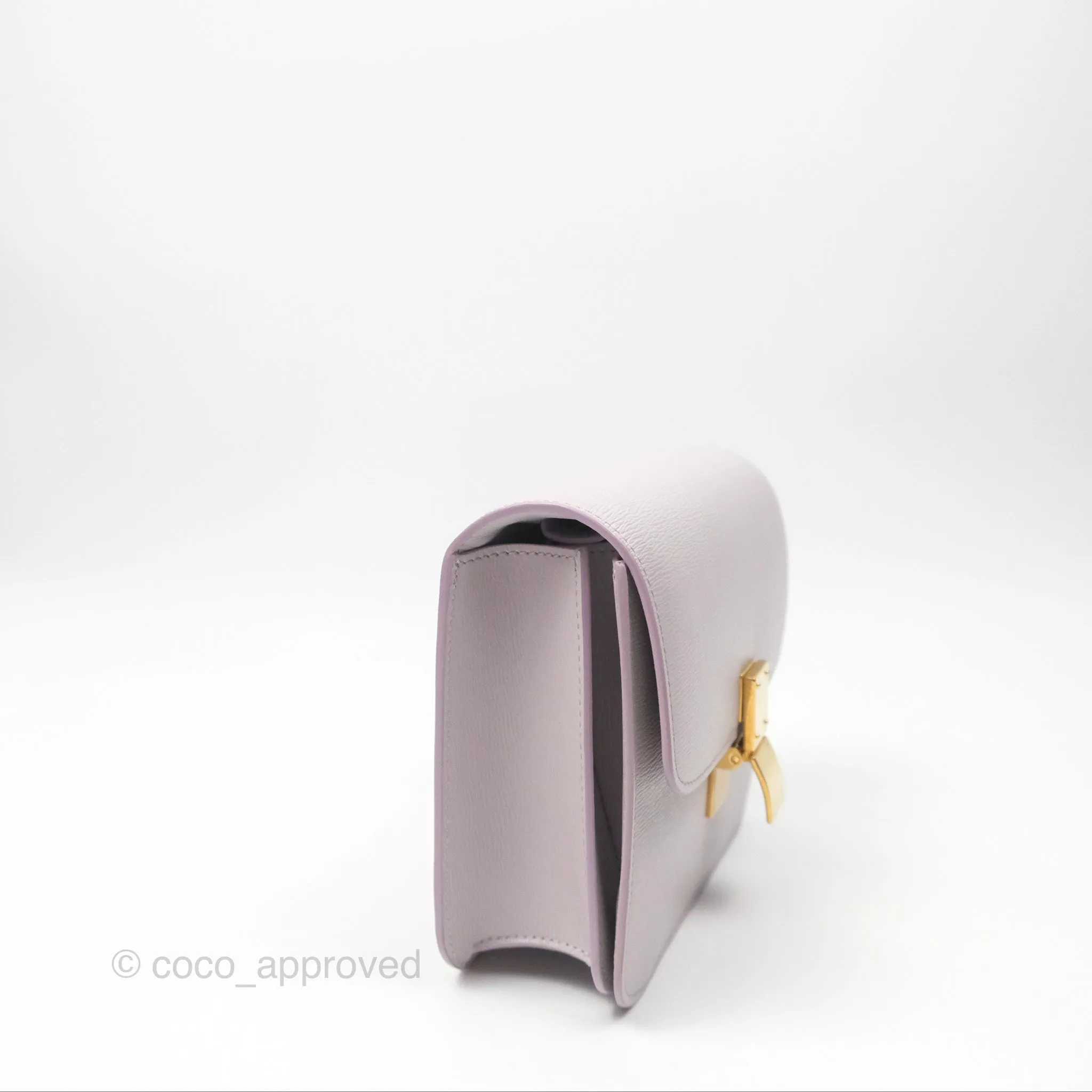 Celine Teen Classic Box Flap Lavender Grey Liege Calfskin