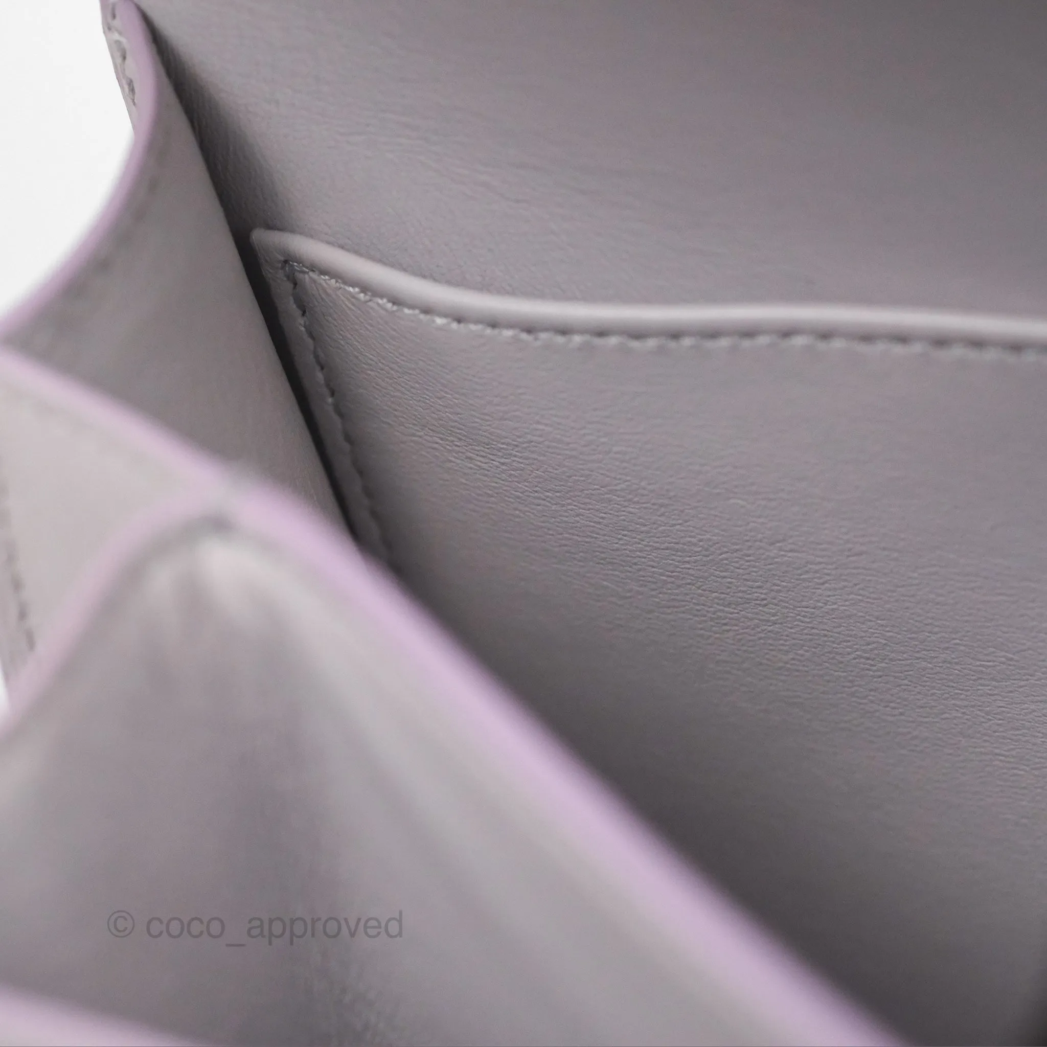 Celine Teen Classic Box Flap Lavender Grey Liege Calfskin