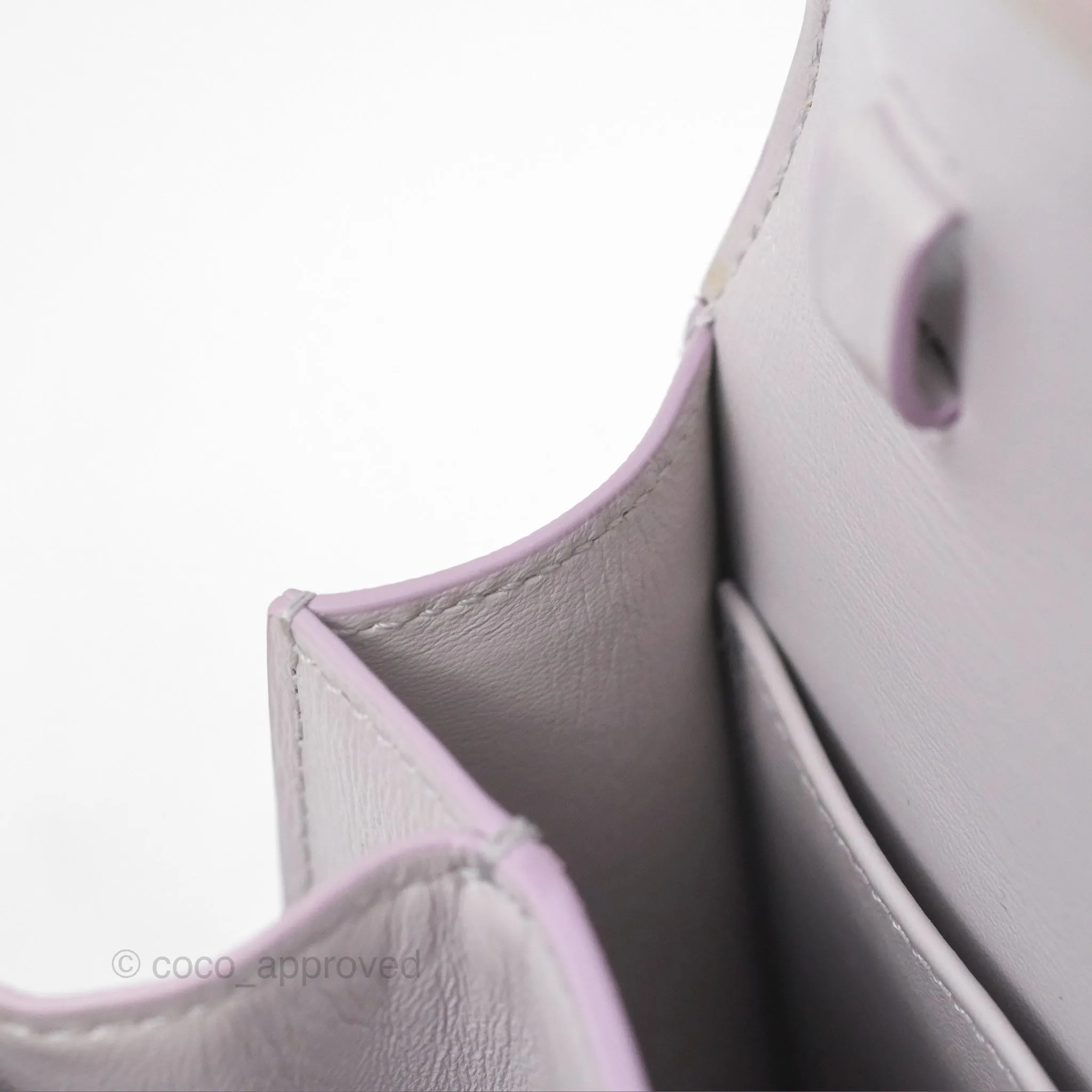 Celine Teen Classic Box Flap Lavender Grey Liege Calfskin