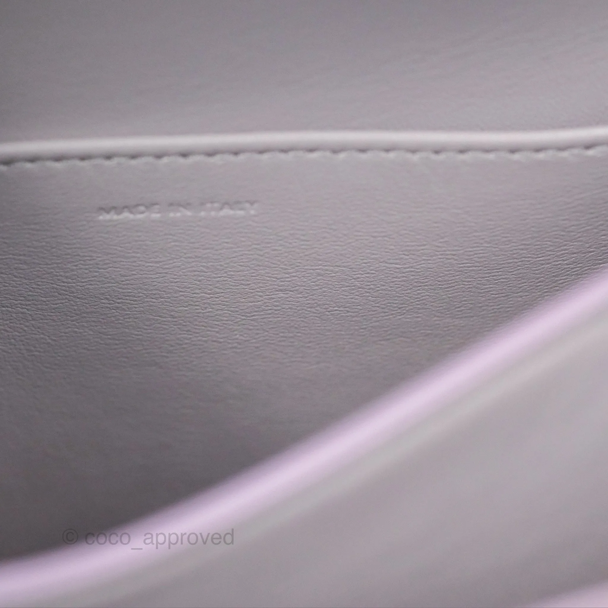 Celine Teen Classic Box Flap Lavender Grey Liege Calfskin