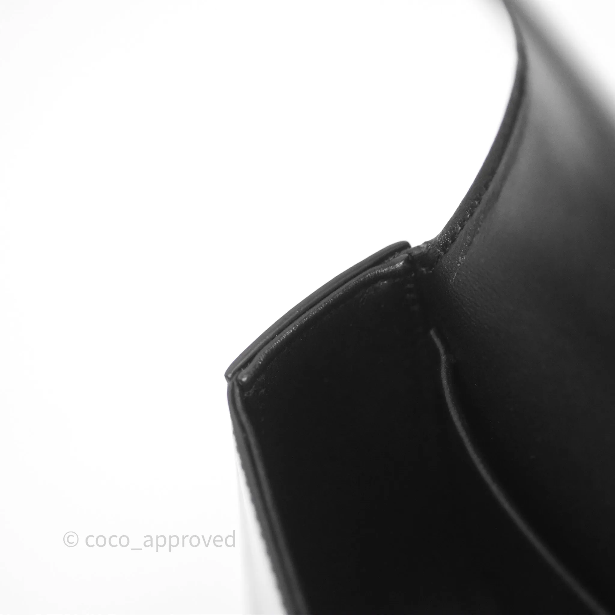 Celine Triomphe Chain Shoulder Bag So Black Shiny Calfskin