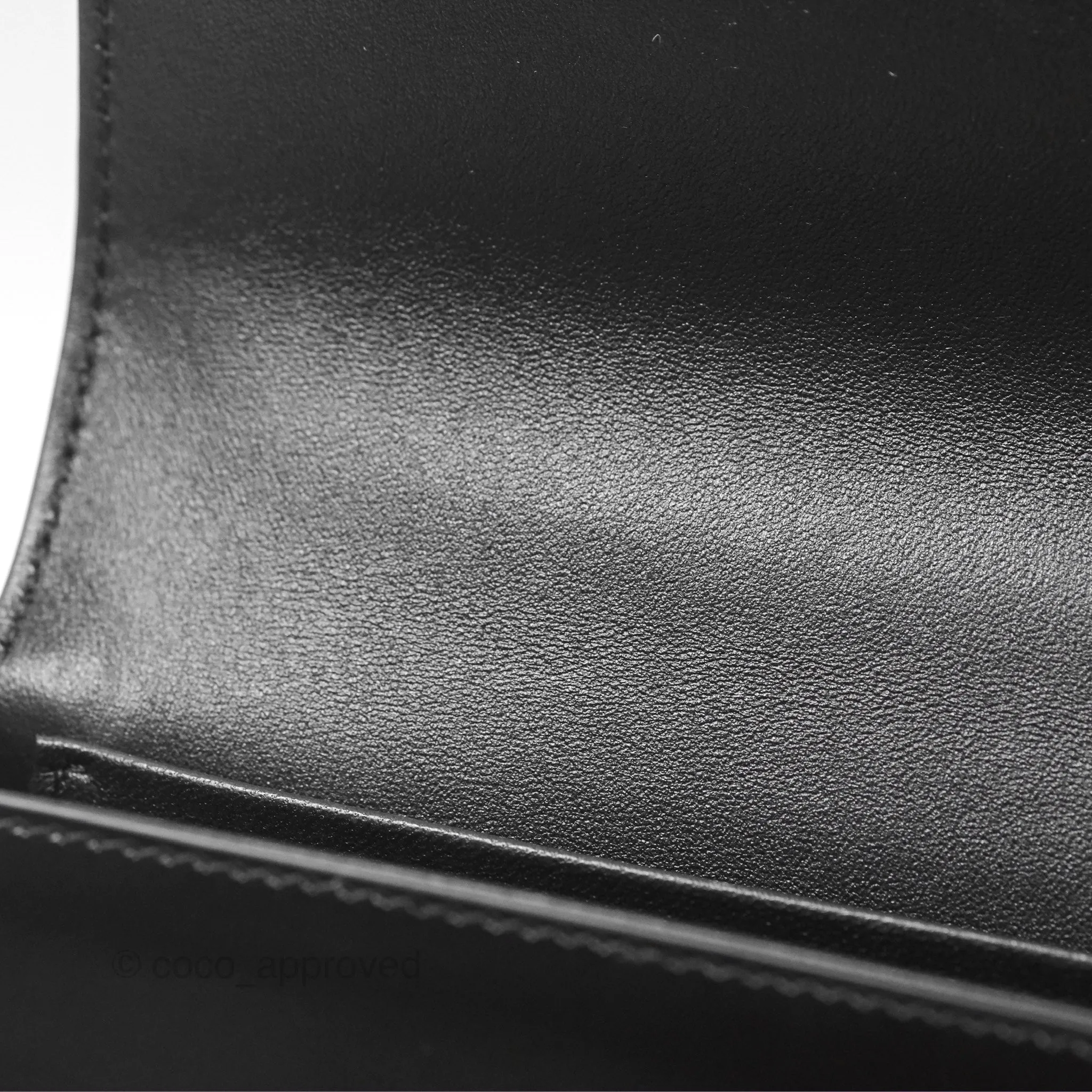 Celine Triomphe Chain Shoulder Bag So Black Shiny Calfskin