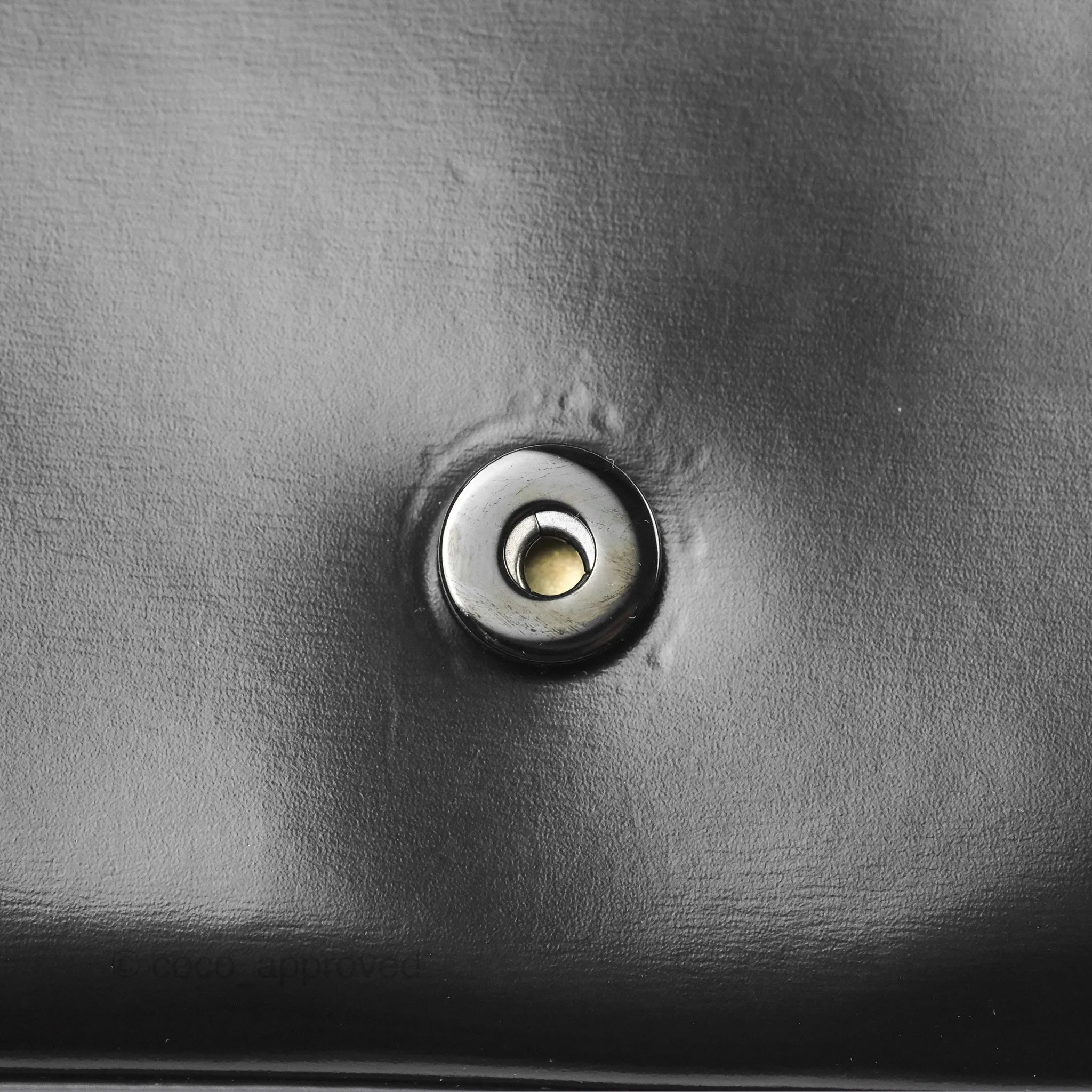 Celine Triomphe Chain Shoulder Bag So Black Shiny Calfskin