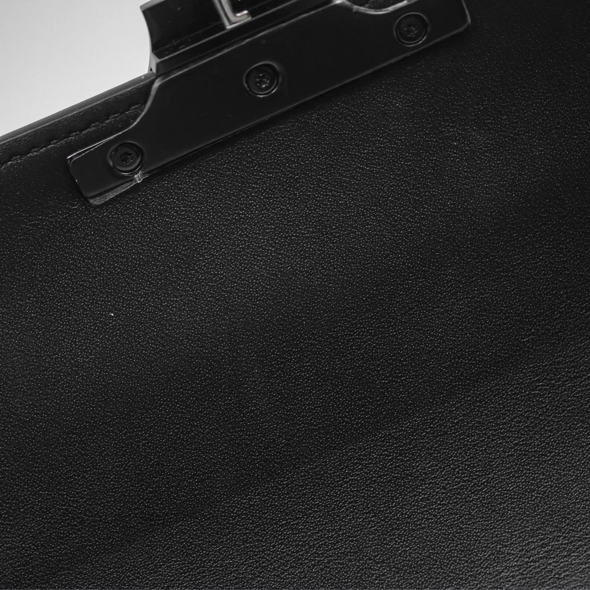 Celine Triomphe Chain Shoulder Bag So Black Shiny Calfskin