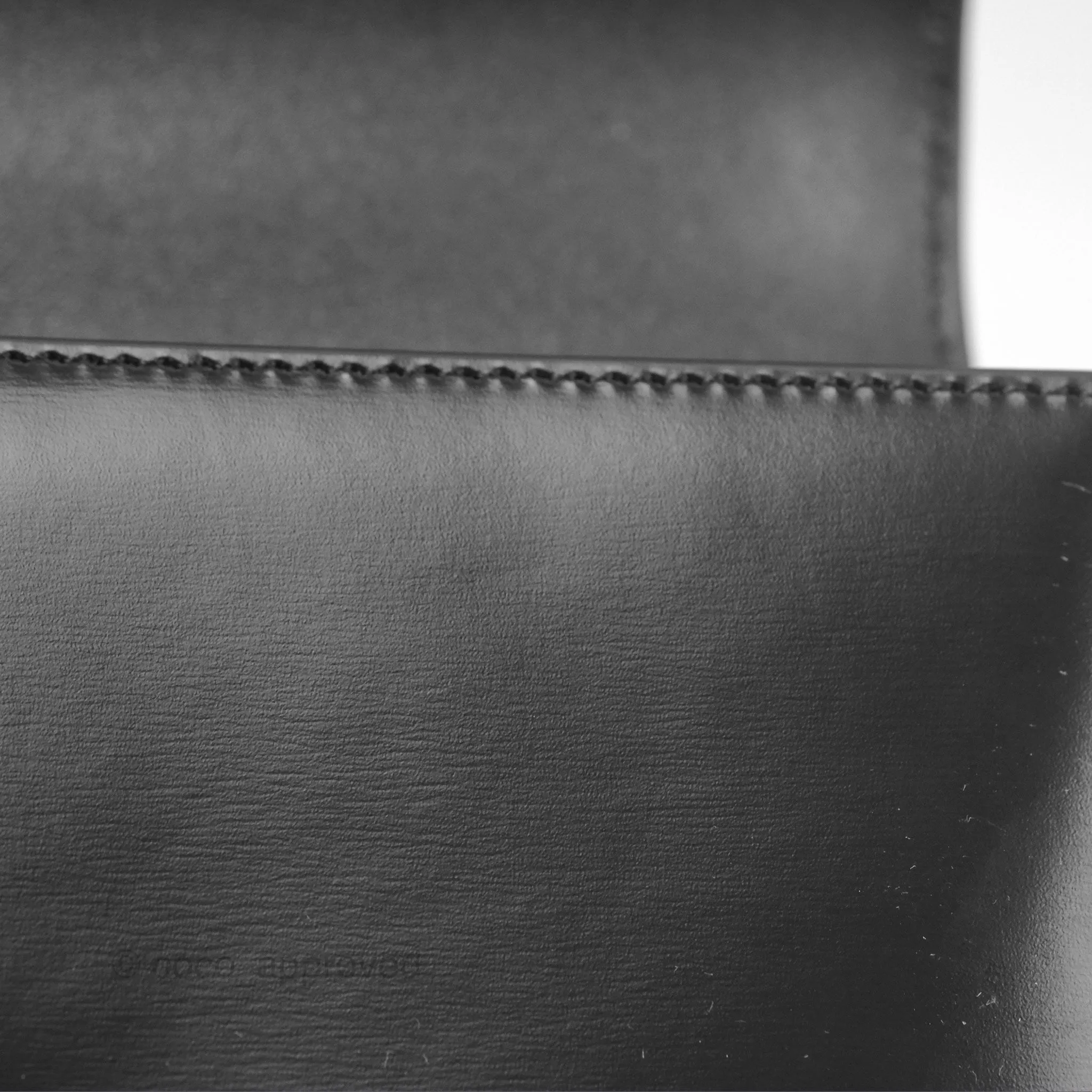 Celine Triomphe Chain Shoulder Bag So Black Shiny Calfskin