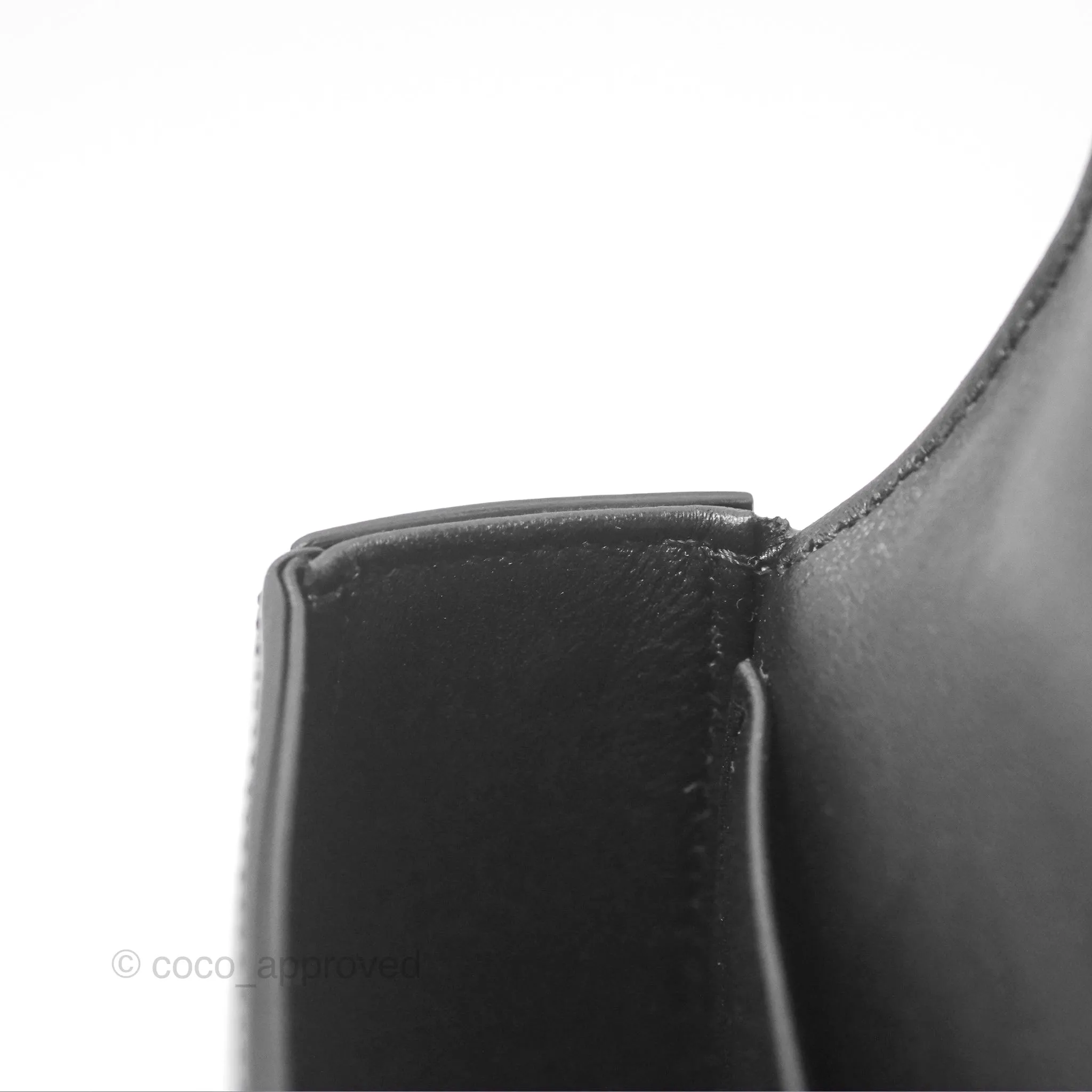 Celine Triomphe Chain Shoulder Bag So Black Shiny Calfskin