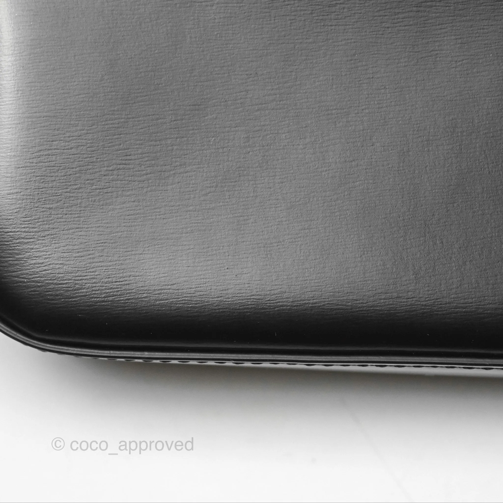 Celine Triomphe Chain Shoulder Bag So Black Shiny Calfskin