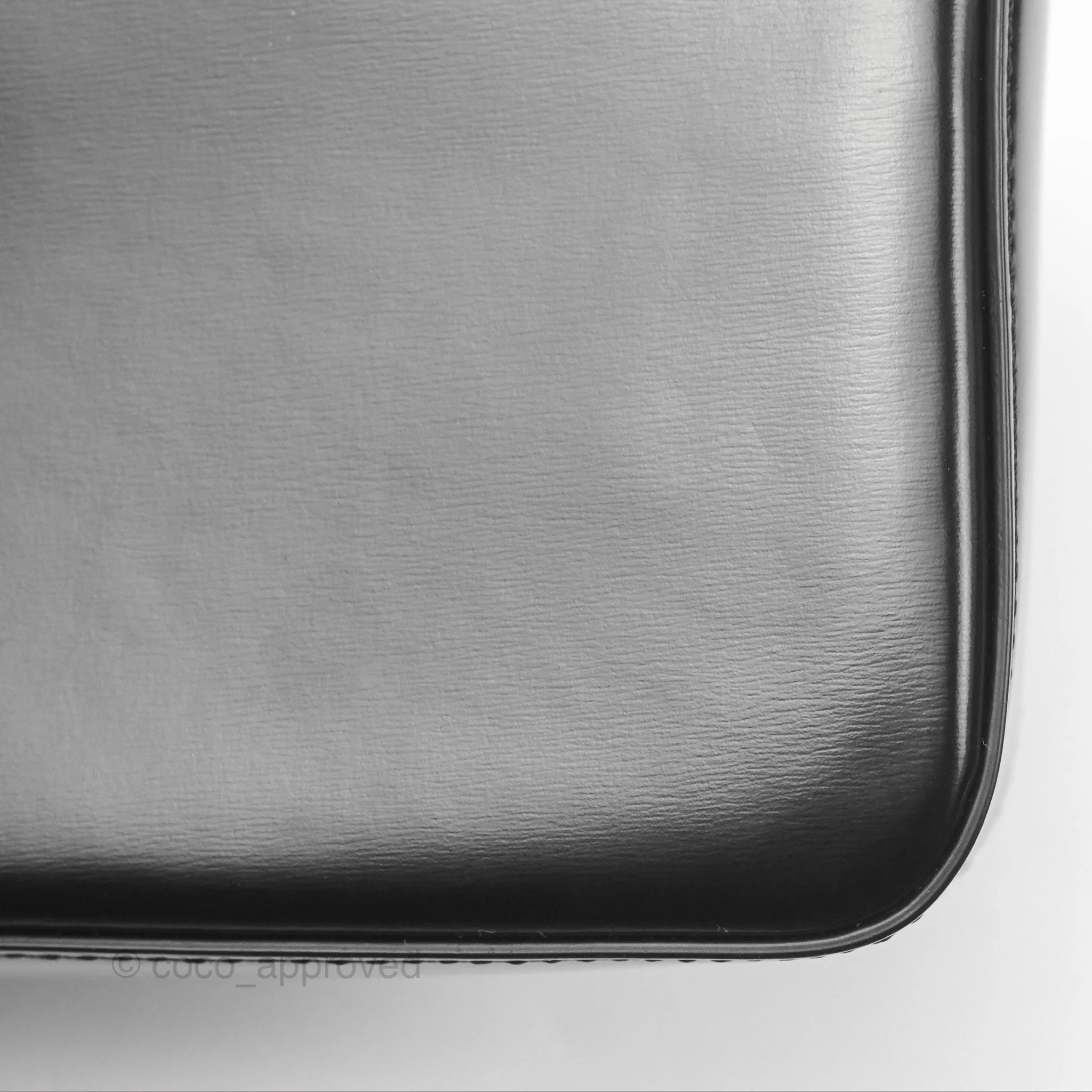 Celine Triomphe Chain Shoulder Bag So Black Shiny Calfskin
