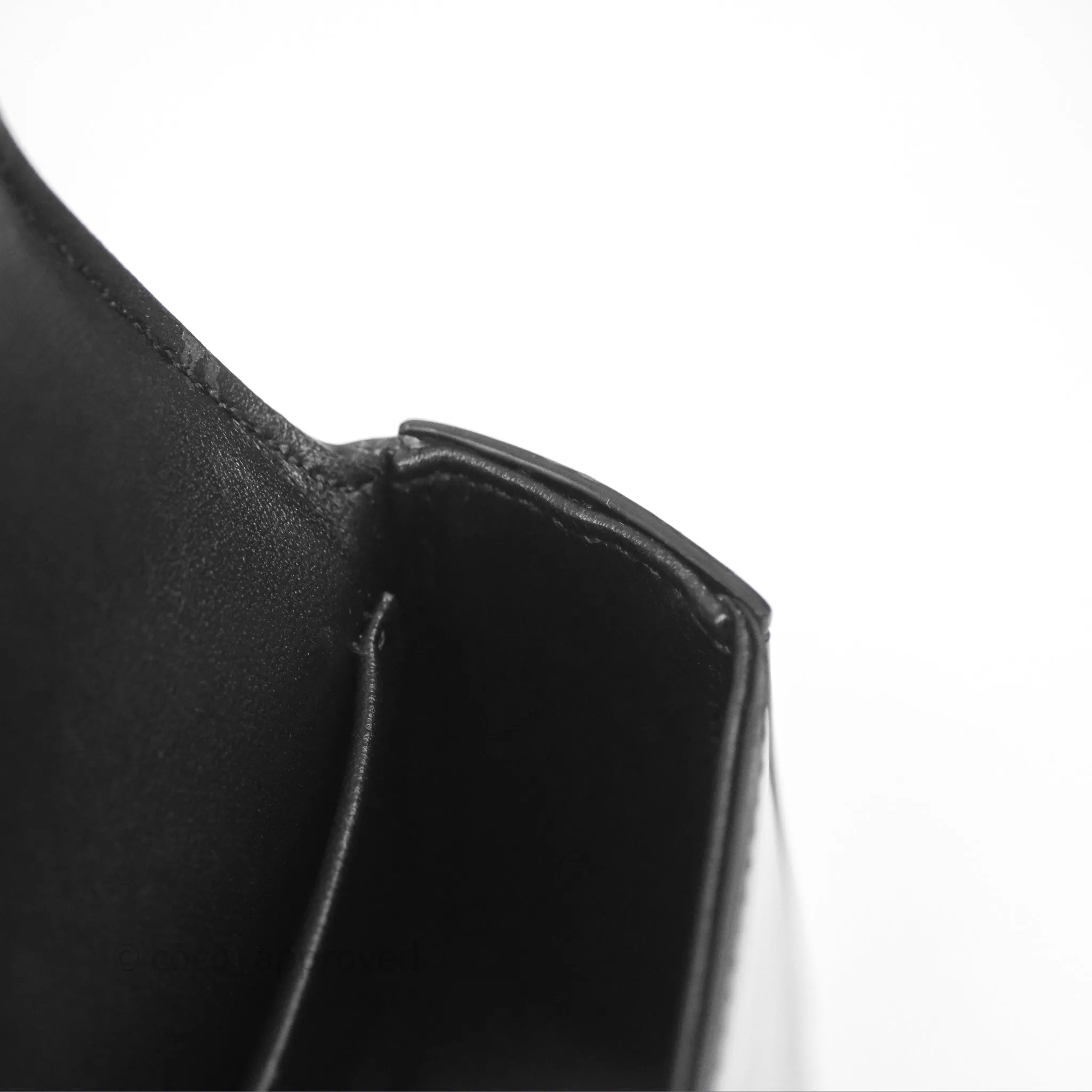 Celine Triomphe Chain Shoulder Bag So Black Shiny Calfskin