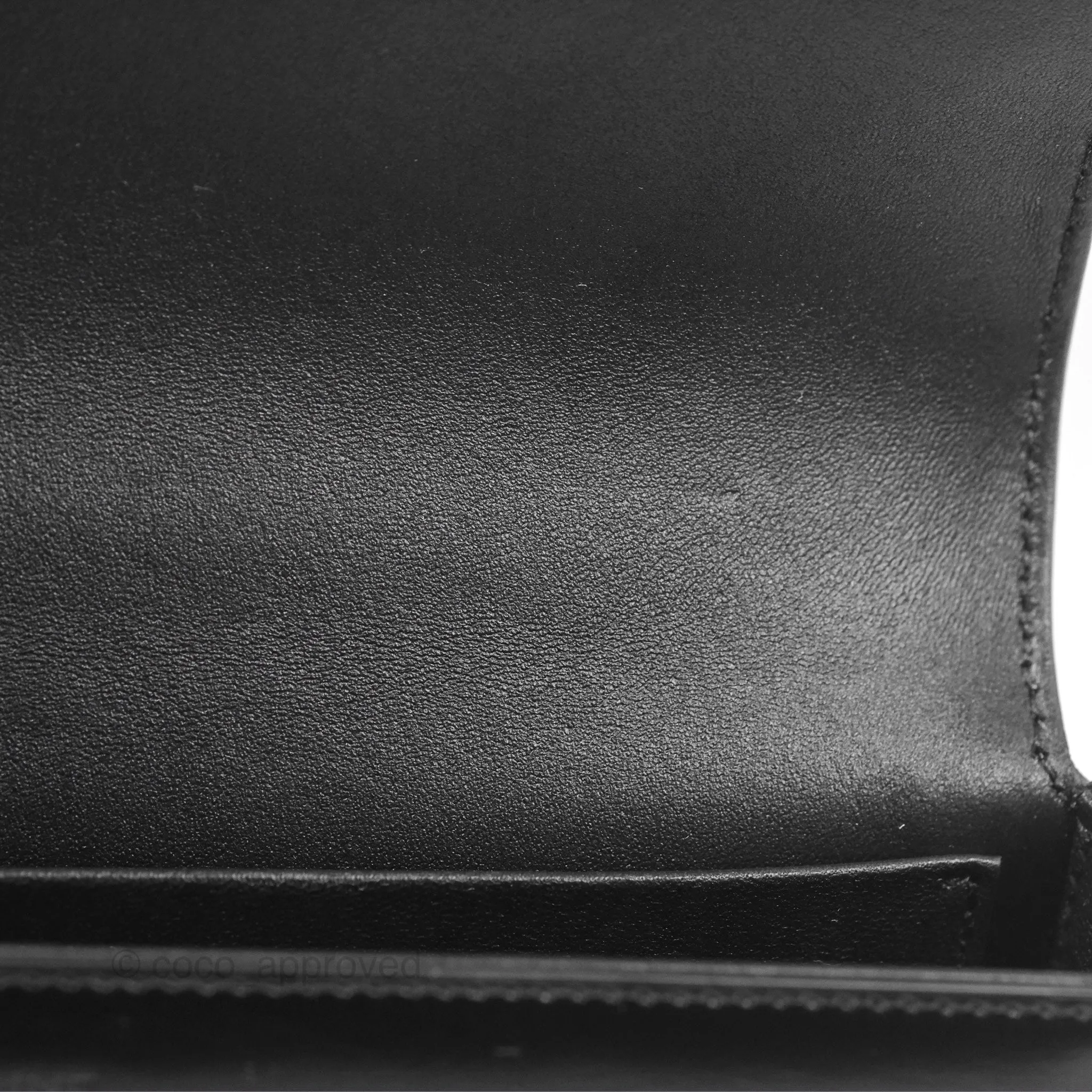 Celine Triomphe Chain Shoulder Bag So Black Shiny Calfskin
