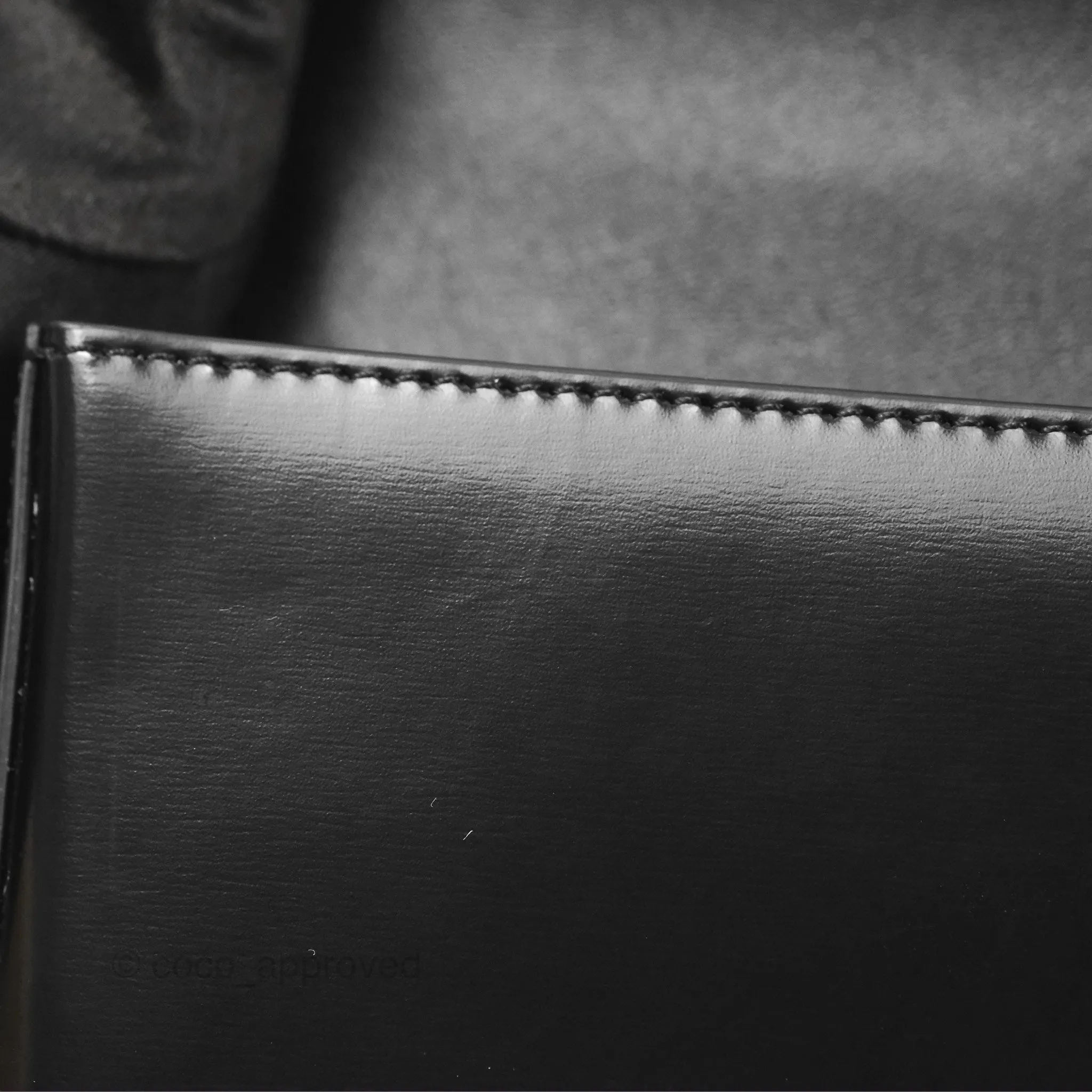 Celine Triomphe Chain Shoulder Bag So Black Shiny Calfskin