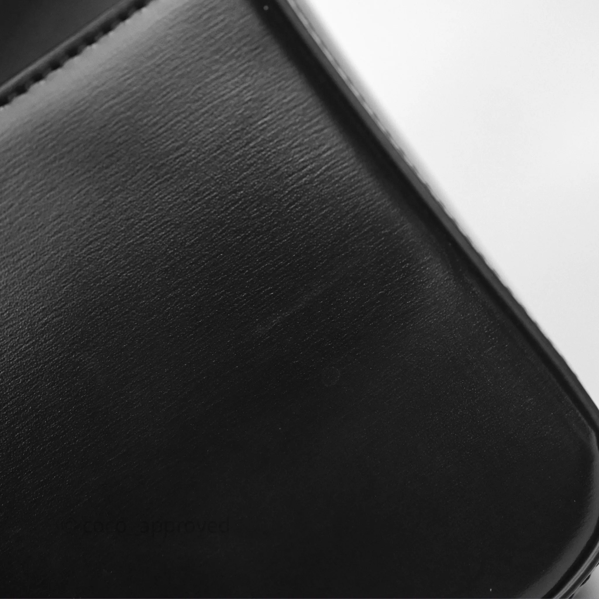 Celine Triomphe Chain Shoulder Bag So Black Shiny Calfskin