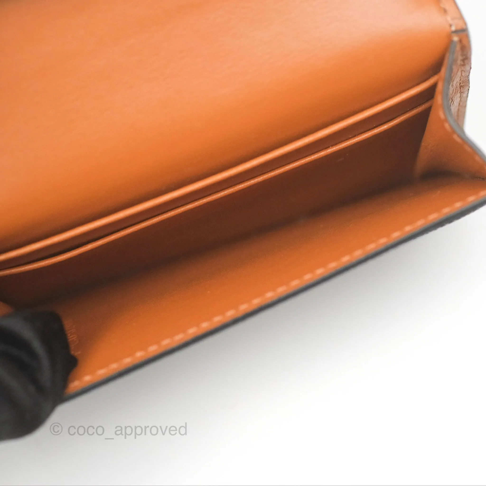 Celine Triomphe Flap Card Holder Triomphe Canvas Tan