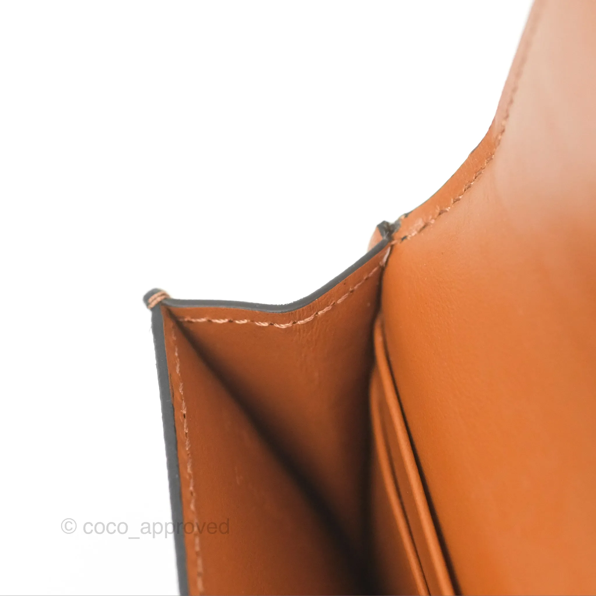 Celine Triomphe Flap Card Holder Triomphe Canvas Tan