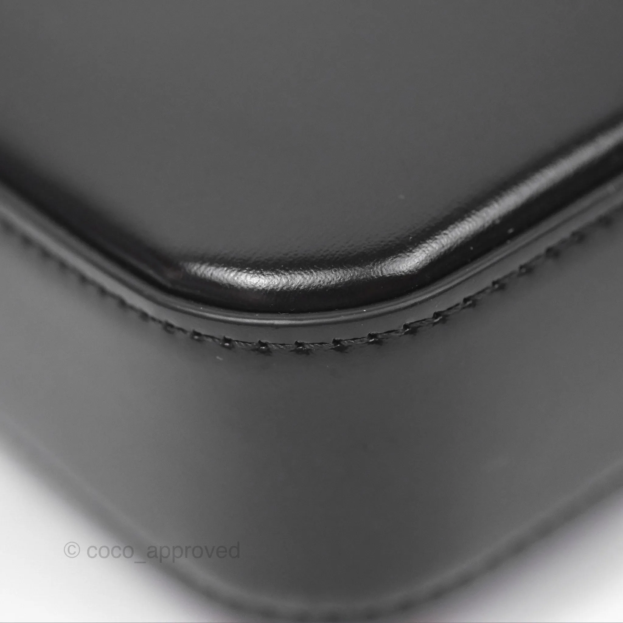 Celine Triomphe Shoulder Bag Black Calfskin