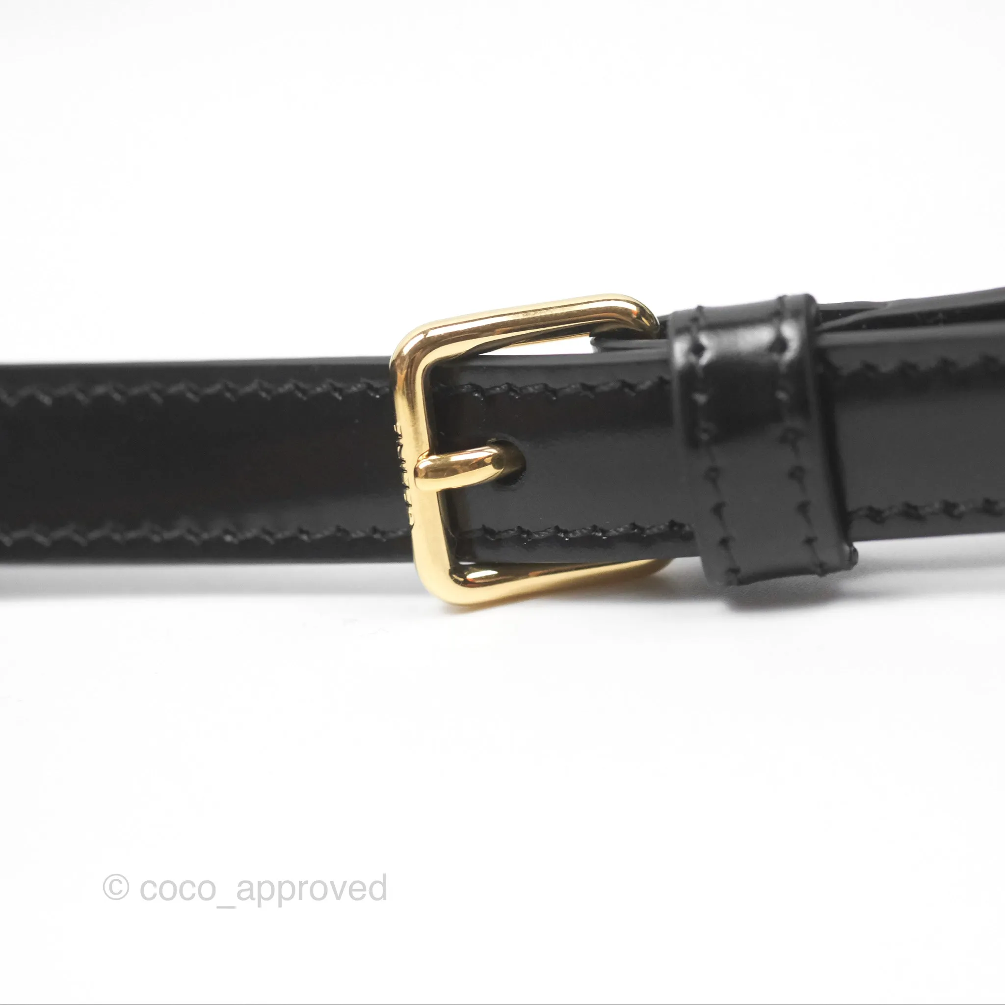 Celine Triomphe Shoulder Bag Black Calfskin