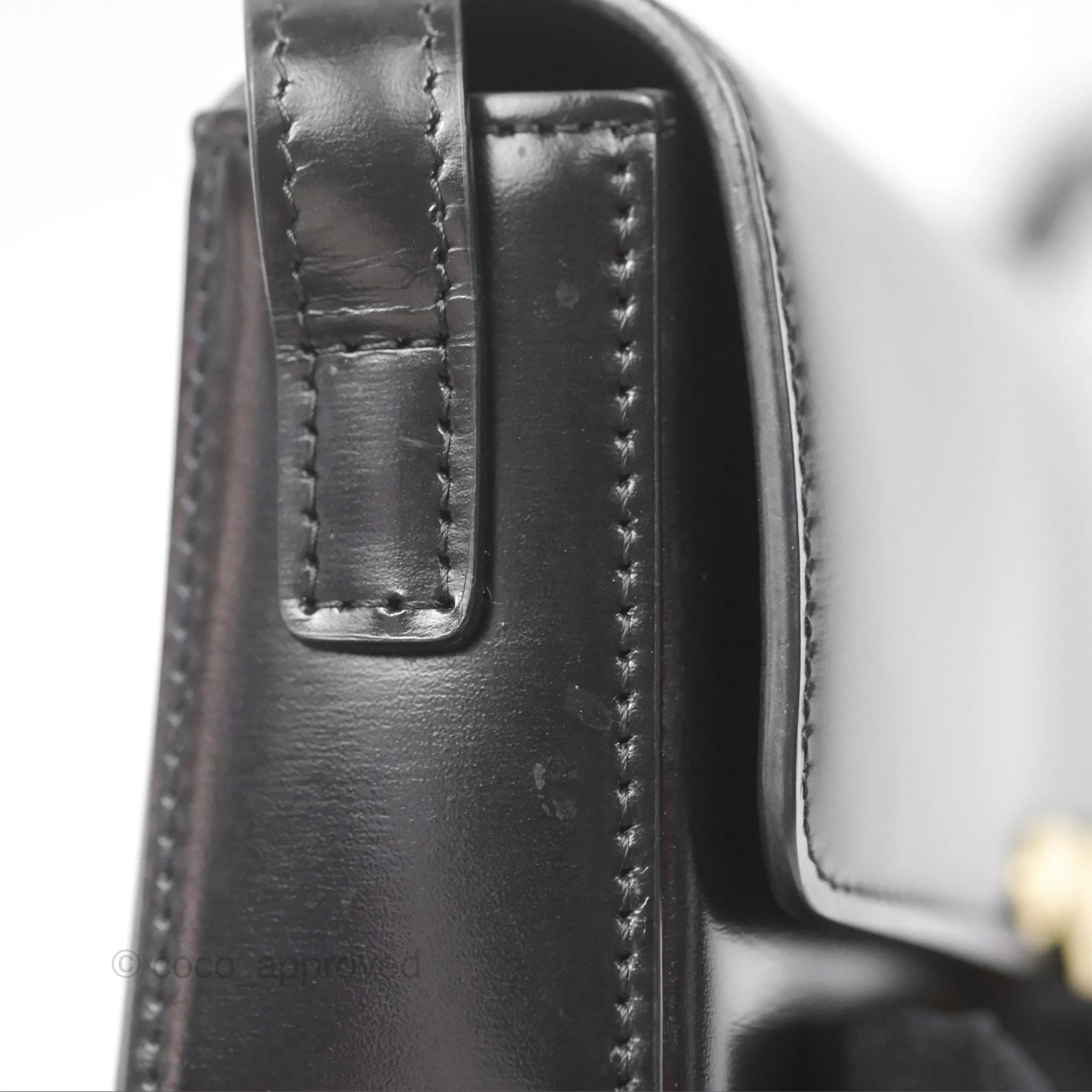 Celine Triomphe Shoulder Bag Black Calfskin