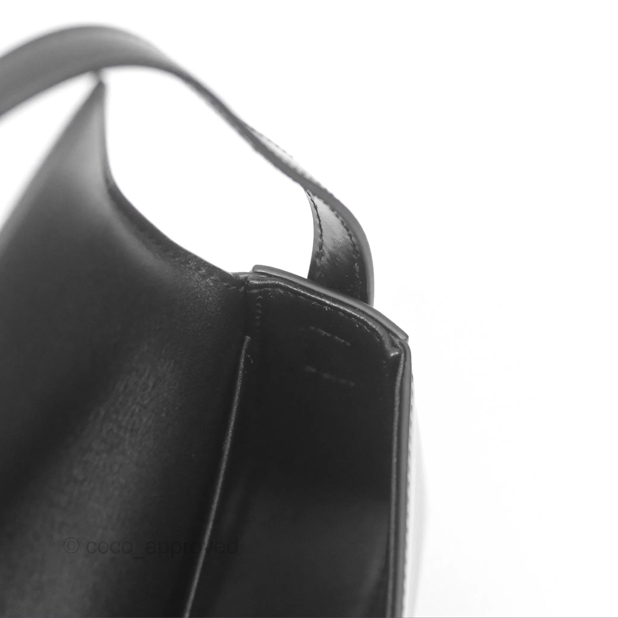 Celine Triomphe Shoulder Bag Black Calfskin