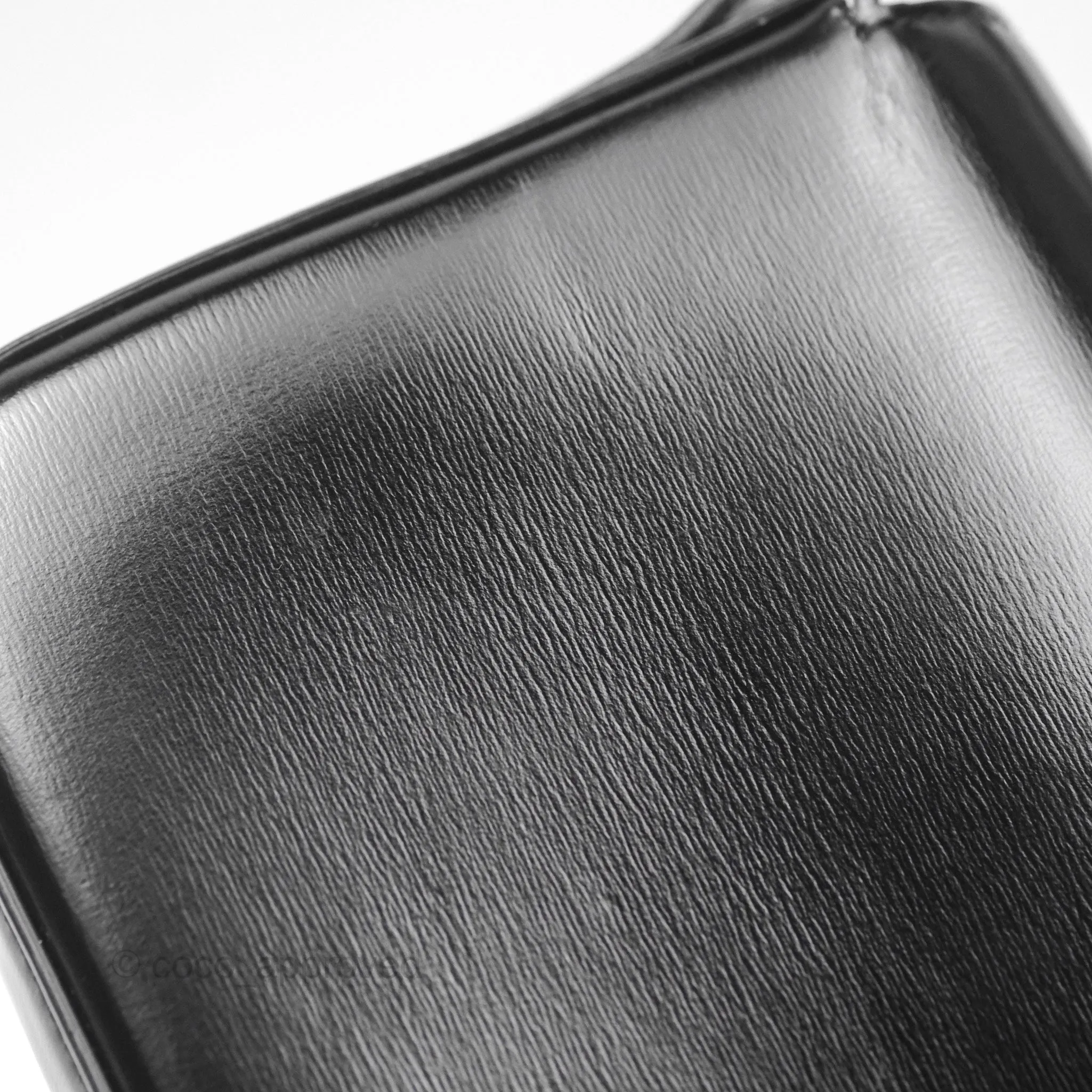 Celine Triomphe Shoulder Bag Black Calfskin