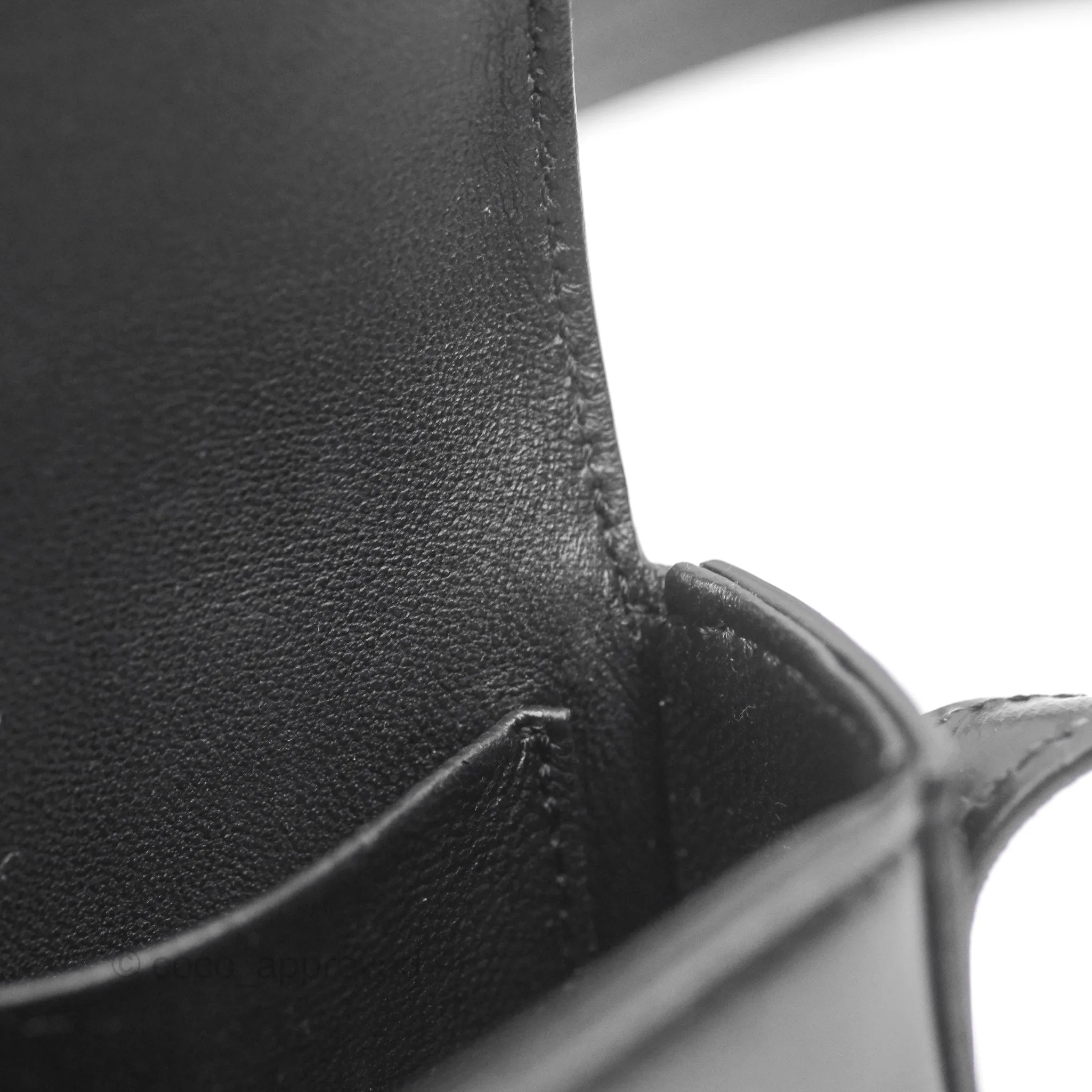 Celine Triomphe Shoulder Bag Black Calfskin